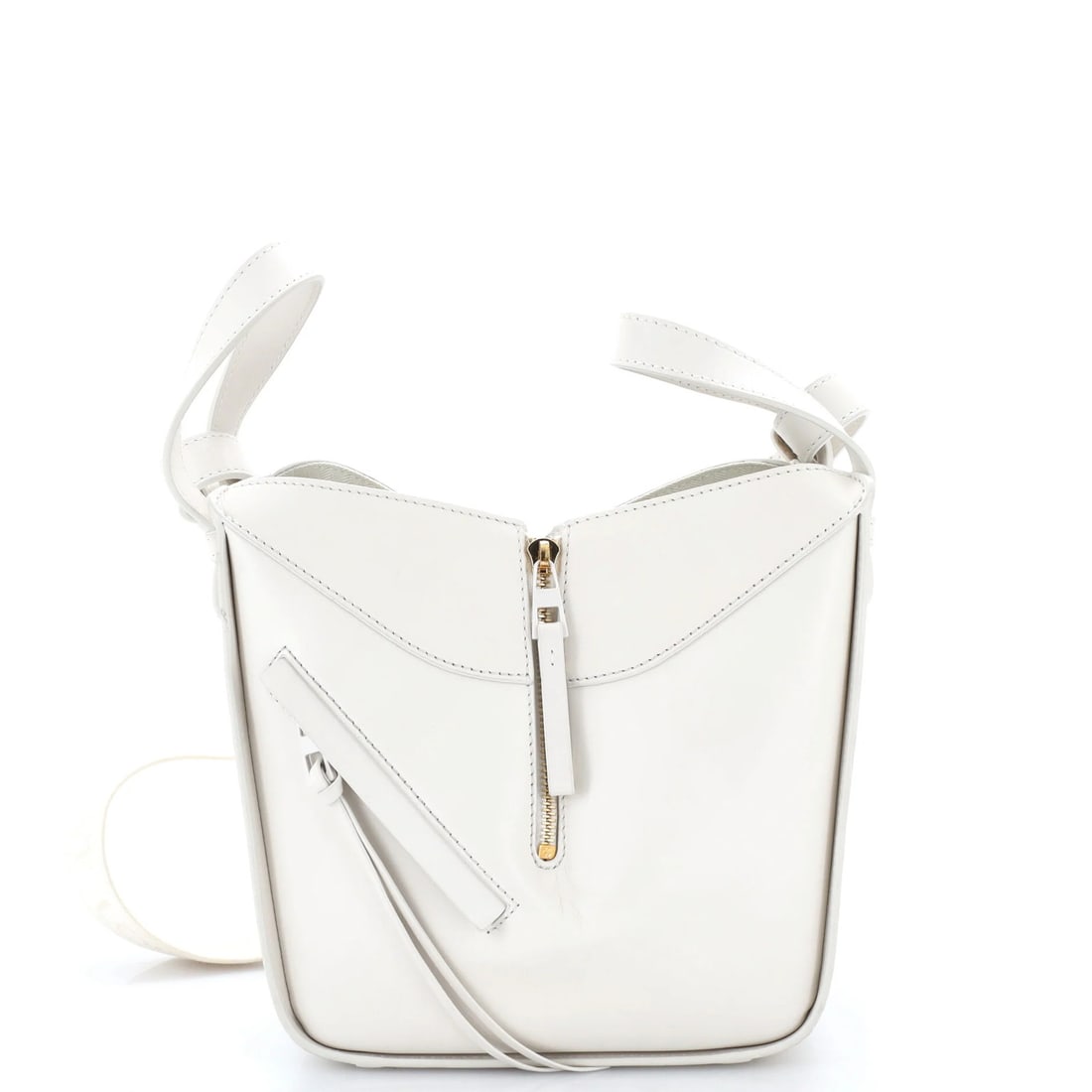 Hammock Bag Leather Logo Jacquard Compact Monochrome: Hammock Bag Leather Logo Jacquard Compact Monochrome Compact and stylish, this Loewe Monochrome Hammock Bag Leather Logo Jacquard features a sleek white leather exterior with a gold and white logo