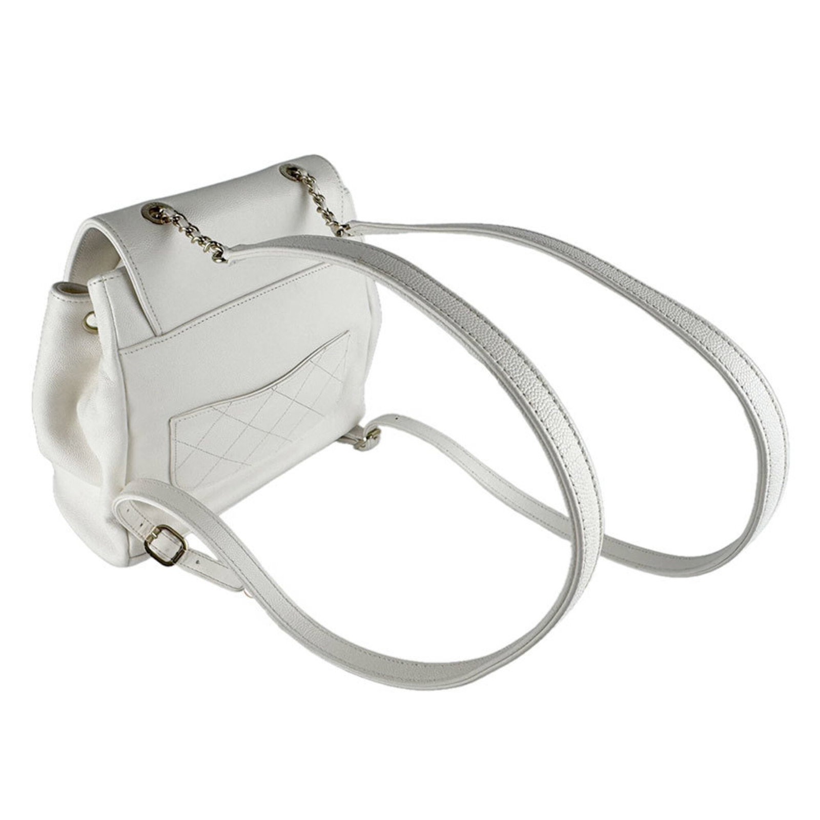 Calfskin Grained Chanel Backpack - 12