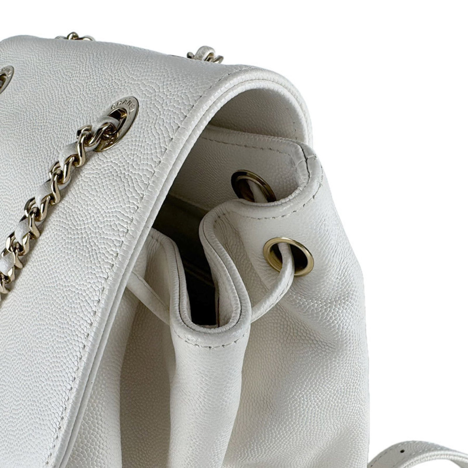 Calfskin Grained Chanel Backpack - 8