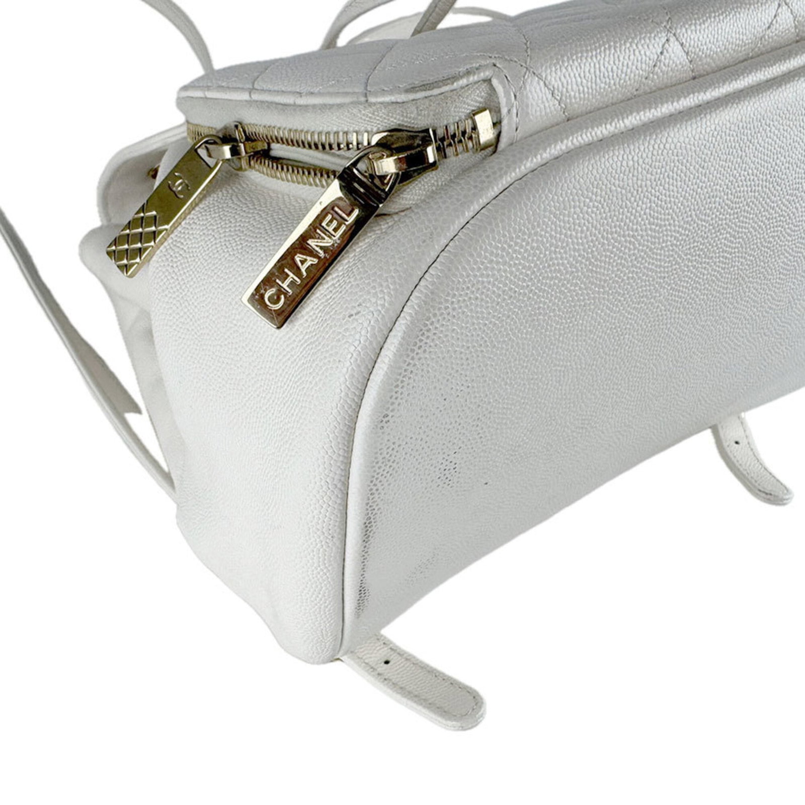 Calfskin Grained Chanel Backpack - 9