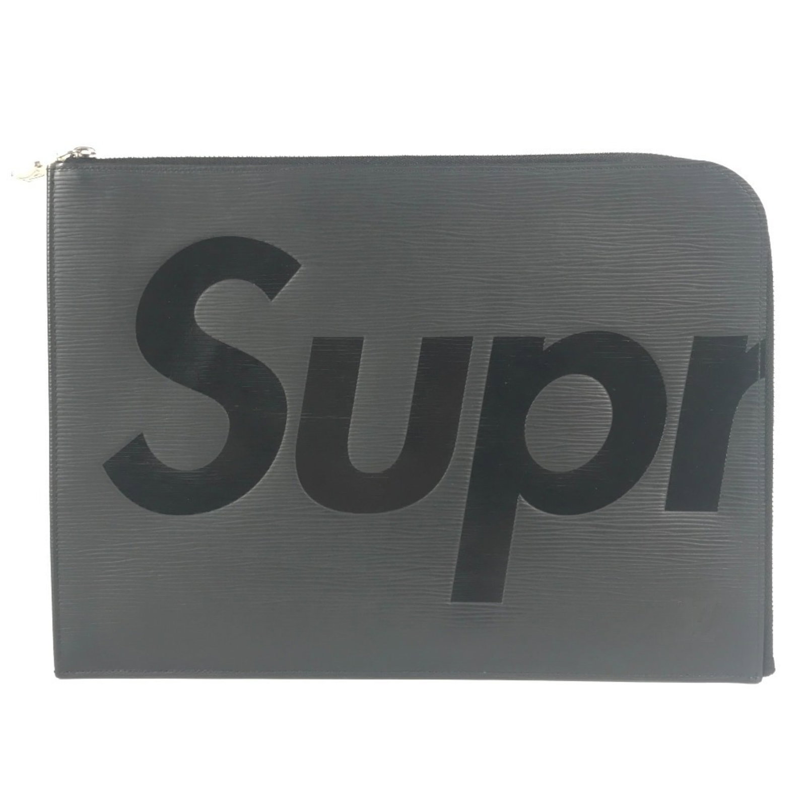 Epi Leather Clutch Bag Pochette Pouch Louis Vuitton: Epi Leather Clutch Bag Pochette Pouch Louis Vuitton Epi leather craftsmanship shines in this sleek black Louis Vuitton clutch bag, featuring a classic M67754 model with precise dimensions of 24cm x