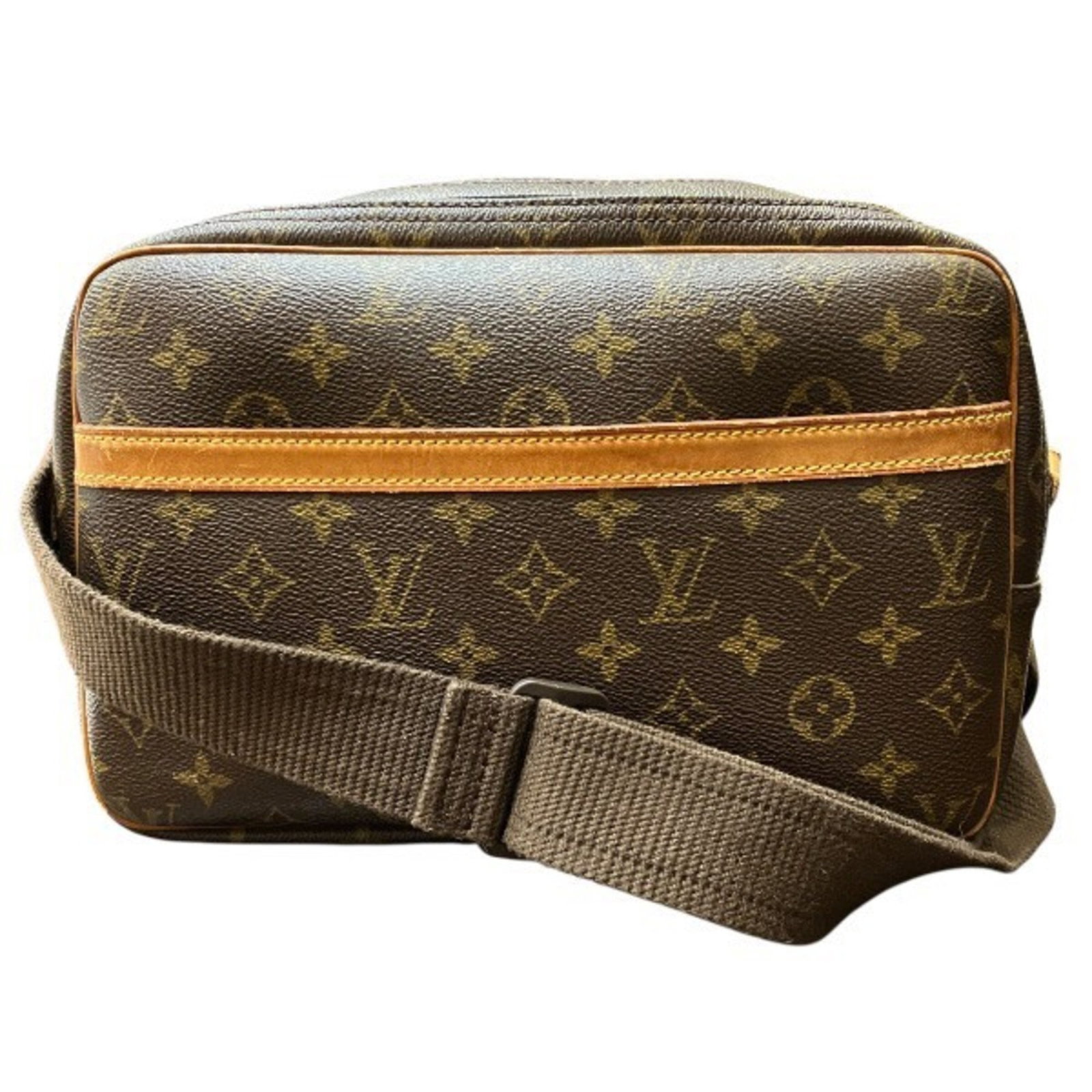 Shoulder Bag Monogram Louis Vuitton: Shoulder Bag Monogram Louis Vuitton Brown Monogram Louis Vuitton Shoulder Bag, 22cm x 28cm x 15cm, with adjustable strap length of 84cm - 130cm. This classic shoulder bag features the iconic Louis