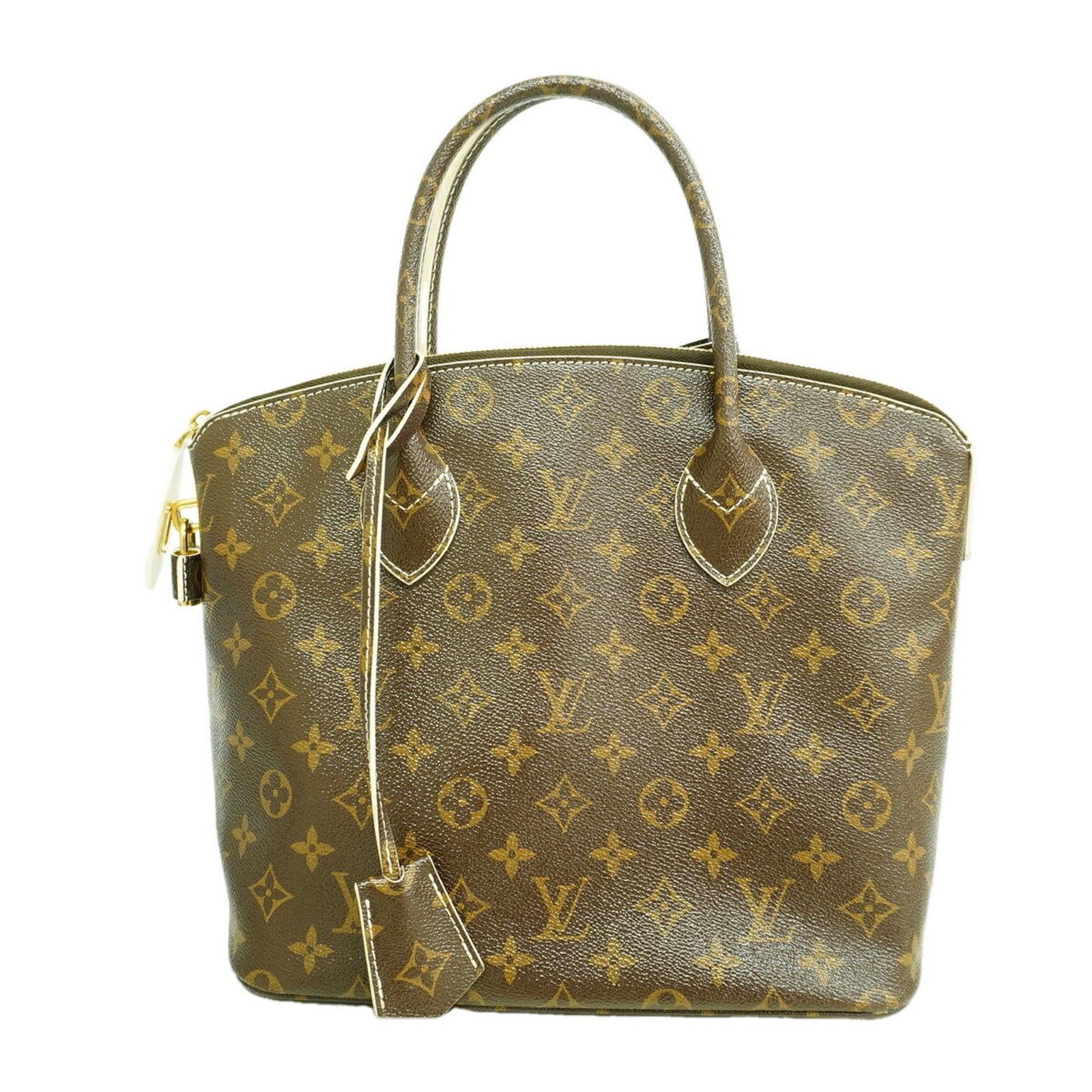 Handbag Louis Vuitton: Handbag Louis Vuitton Brown Louis Vuitton handbag with dimensions 26cm x 28cm x 15cm. The bag's classic design and signature monogram pattern make it a timeless accessory. Made from high-quality