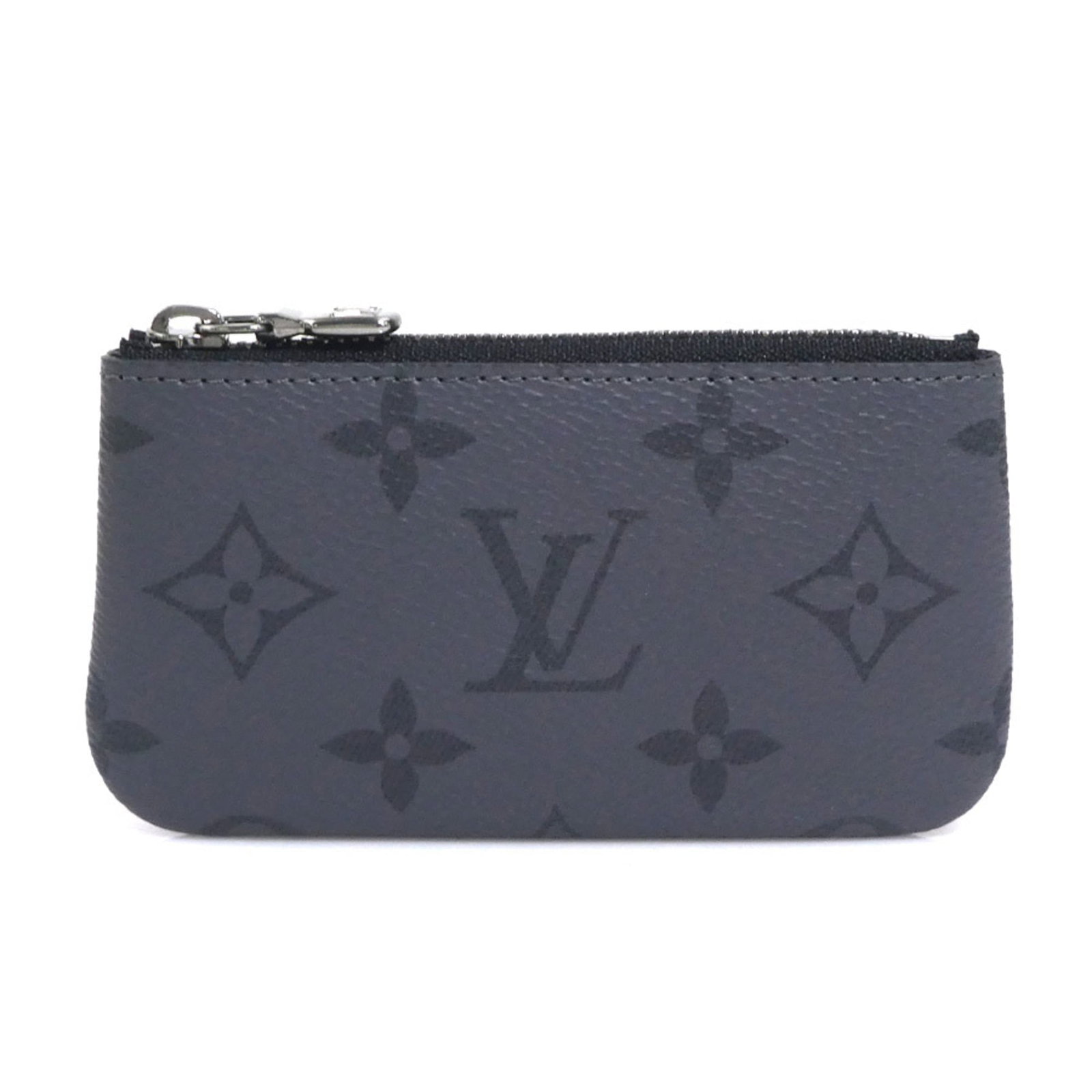 Louis Vuitton Eclipse Coin Monogram Purse: Louis Vuitton Eclipse Coin Monogram Purse The Louis Vuitton Eclipse Coin Monogram Purse is a sleek and sophisticated accessory, featuring the iconic Monogram Eclipse pattern in black and gray hues. Th