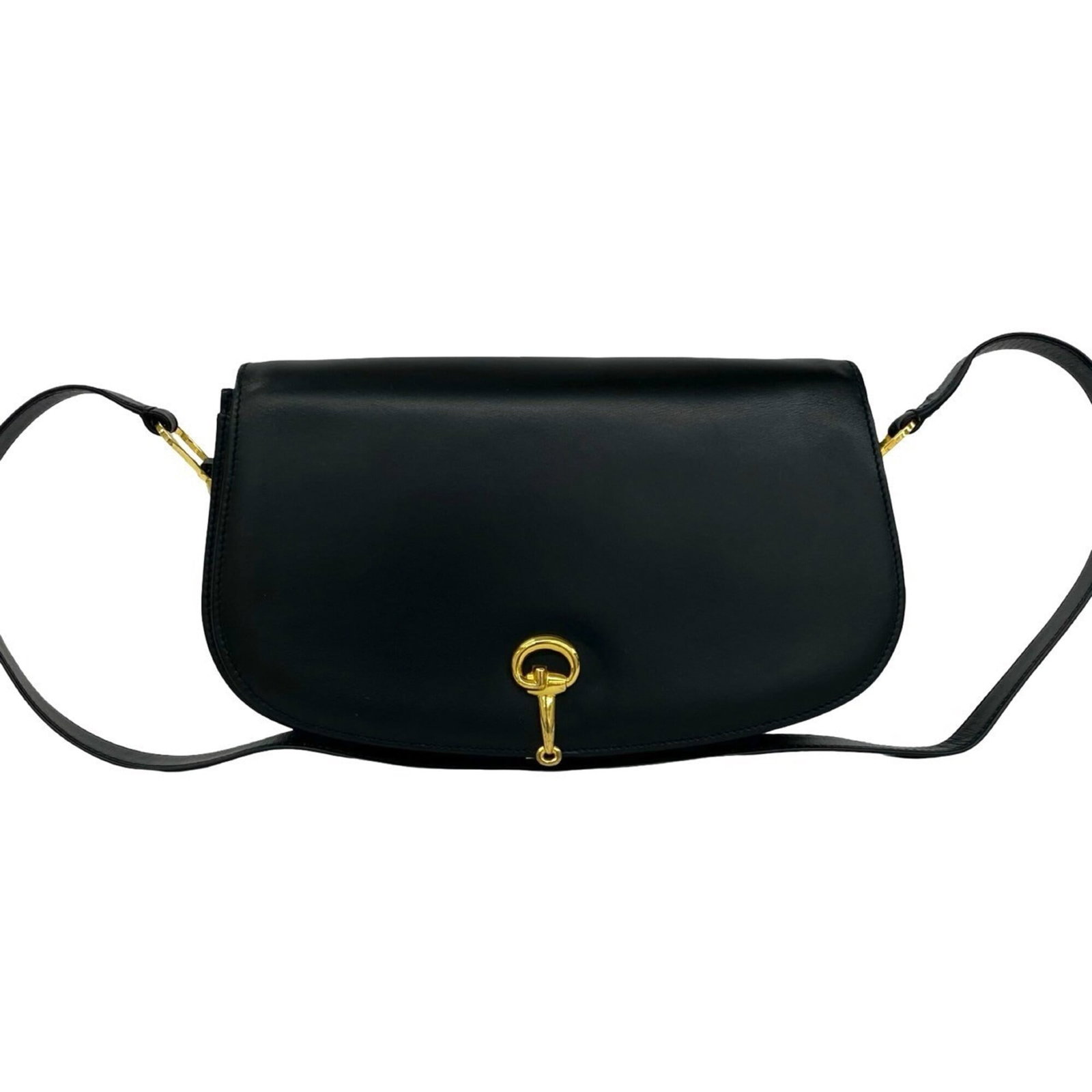 Pochette Leather Bag Shoulder Gucci: Pochette Leather Bag Shoulder Gucci This black leather Gucci pochette shoulder bag features a sleek design with a compact size that fits perfectly in the hand. Made from high-quality leather, its