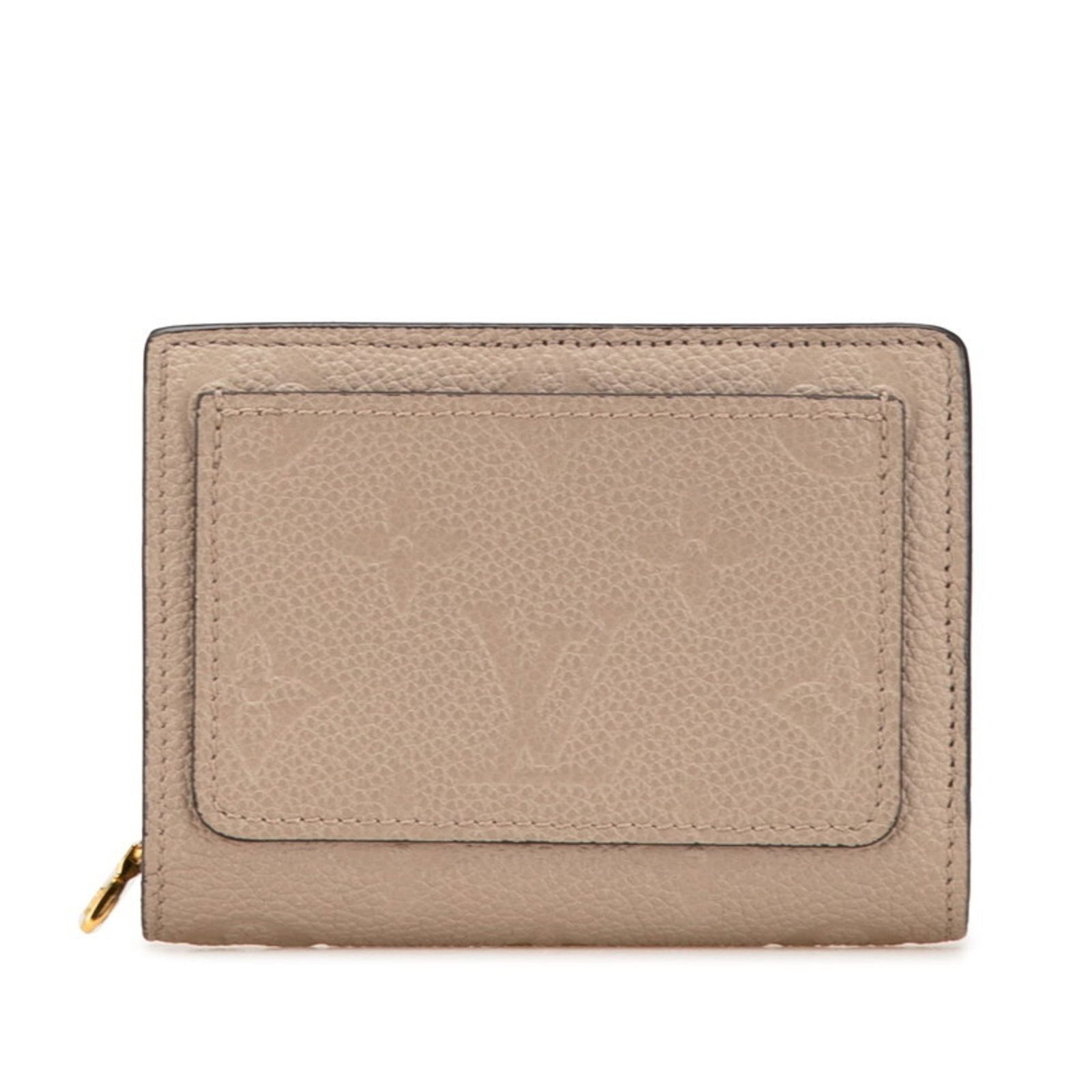 Louis Vuitton Wallet (Bi-Fold) Leather: Louis Vuitton Wallet (Bi-Fold) Leather Bi-fold wallet in beige leather from Louis Vuitton, featuring a classic design. The Tourterelle pattern adds a touch of elegance to this timeless piece. Made fro