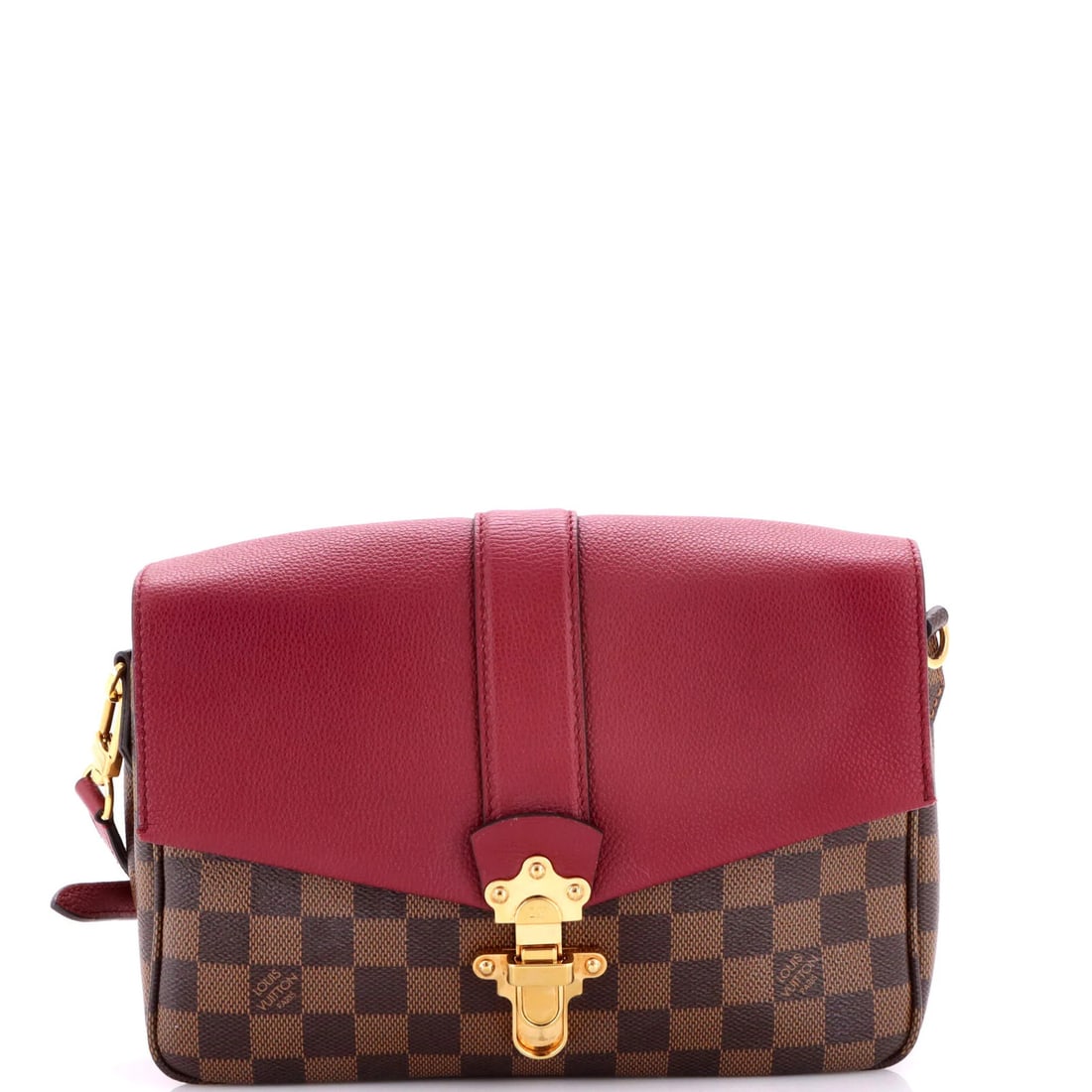 Damier Leather Handbag Vuitton Clapton Louis PM: Damier Leather Handbag Vuitton Clapton Louis PM Damier Leather Handbag Vuitton Clapton Louis PM is a classic cross body bag with a timeless design. Made from high-quality leather and canvas, this bag