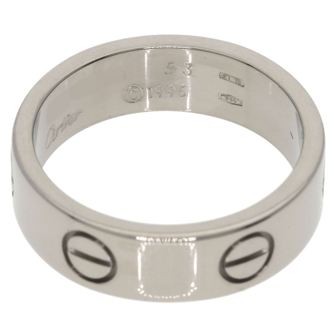 Love Cartier Ring #53 White Gold - 4