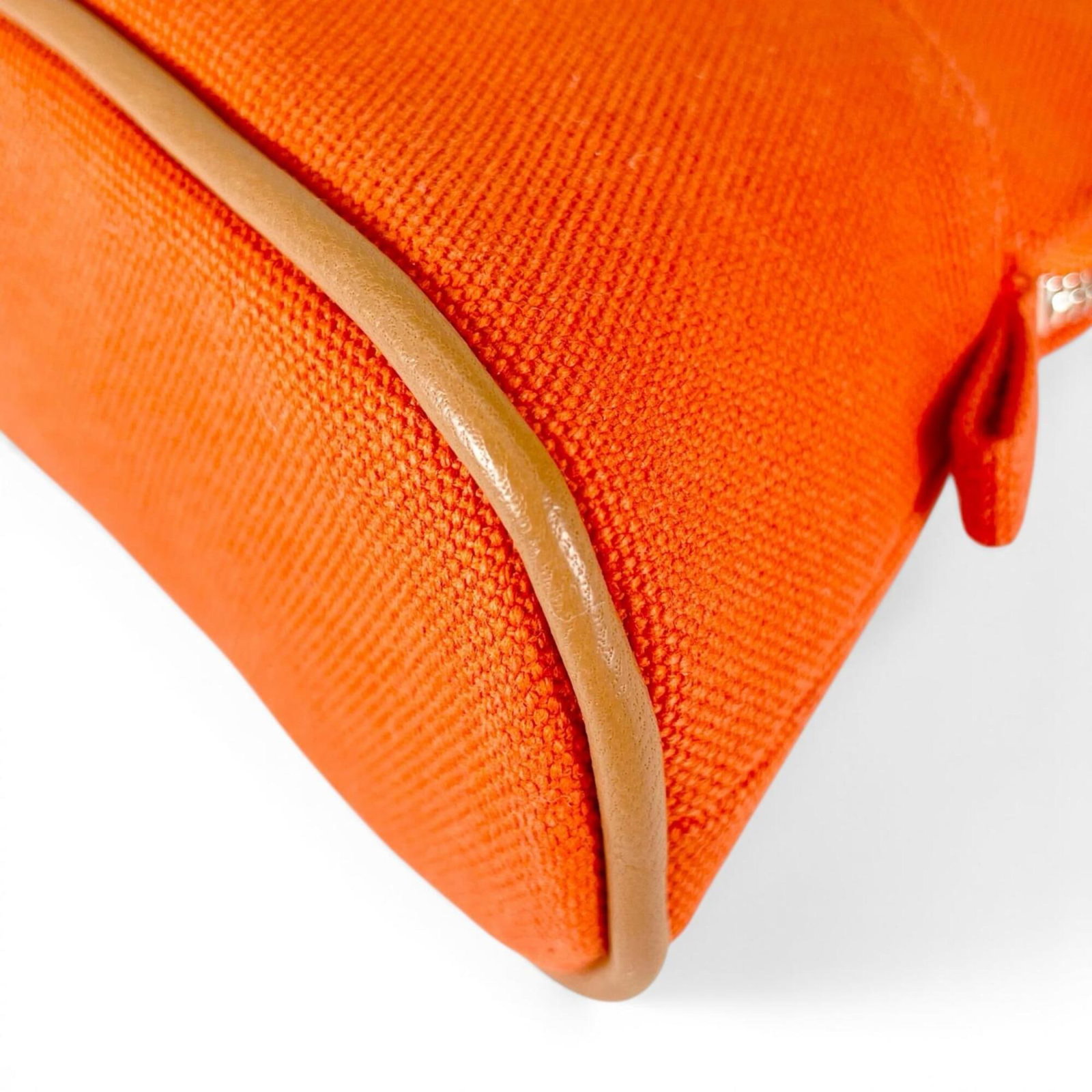 Elastane Leather Cotton Polyamide Hermes Pouch - 4