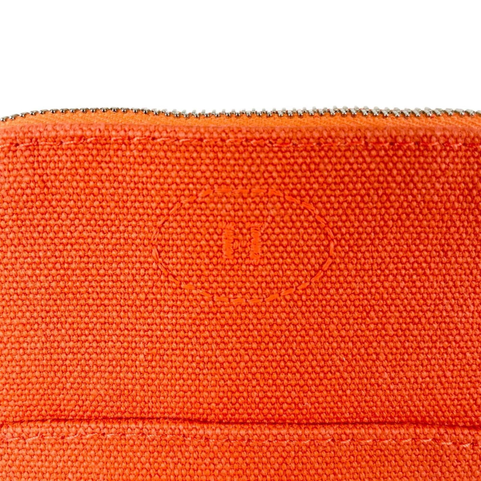 Elastane Leather Cotton Polyamide Hermes Pouch - 6