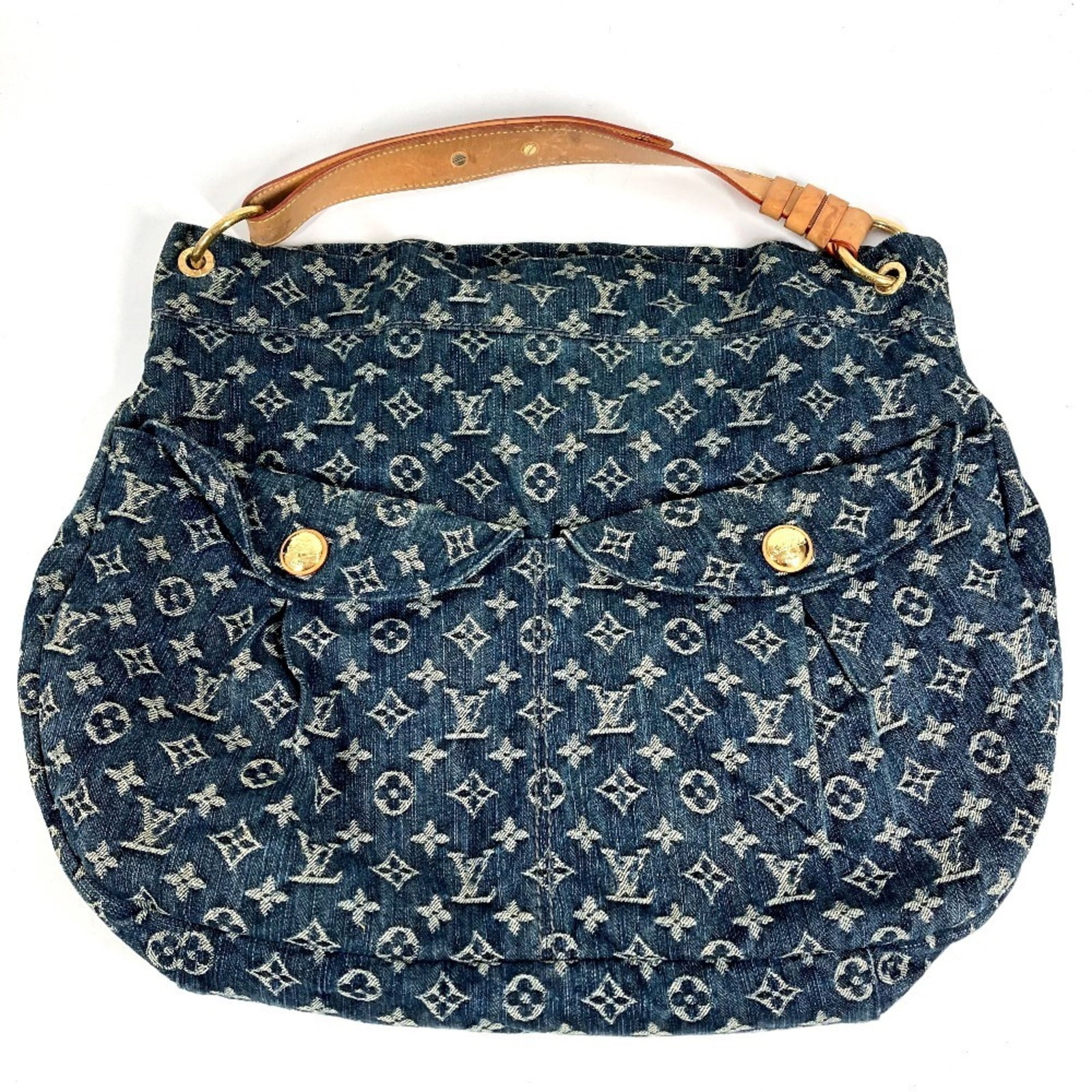 Louis Vuitton Monogram Denim Tote Bag Shoulder Bag: Louis Vuitton Monogram Denim Tote Bag Shoulder Bag The Louis Vuitton Monogram Denim Tote Bag Shoulder Bag is a stylish and versatile accessory, featuring the iconic Monogram Denim pattern in a