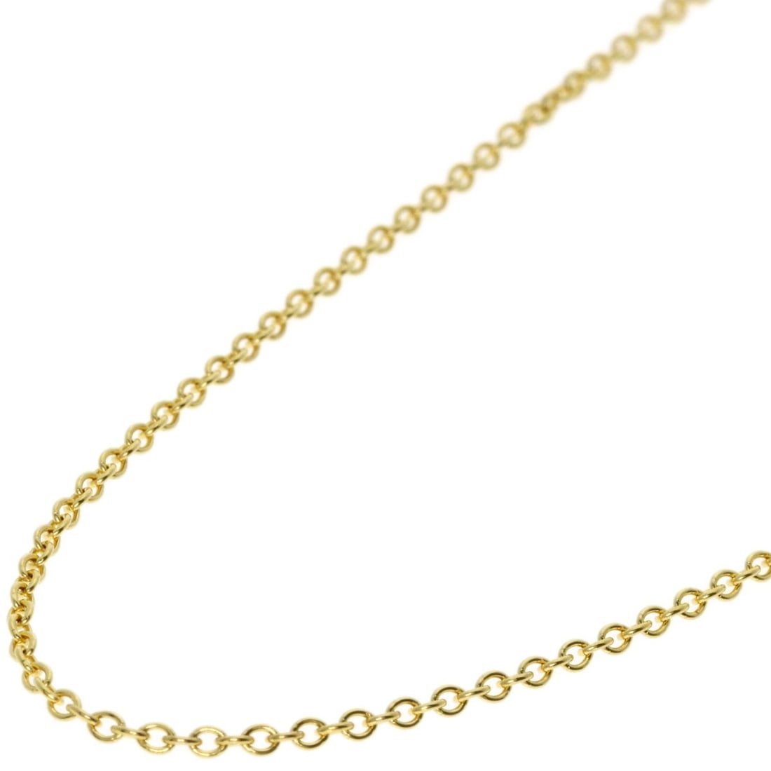 Tiffany&Co Chain Necklace K18 Yellow Gold: Tiffany&Co Chain Necklace K18 Yellow Gold K18 Yellow Gold Chain Necklace from TIFFANY&Co. - A sleek and sophisticated 17.9inch chain necklace crafted from 18k gold, featuring the iconic Tiffany&Co. br