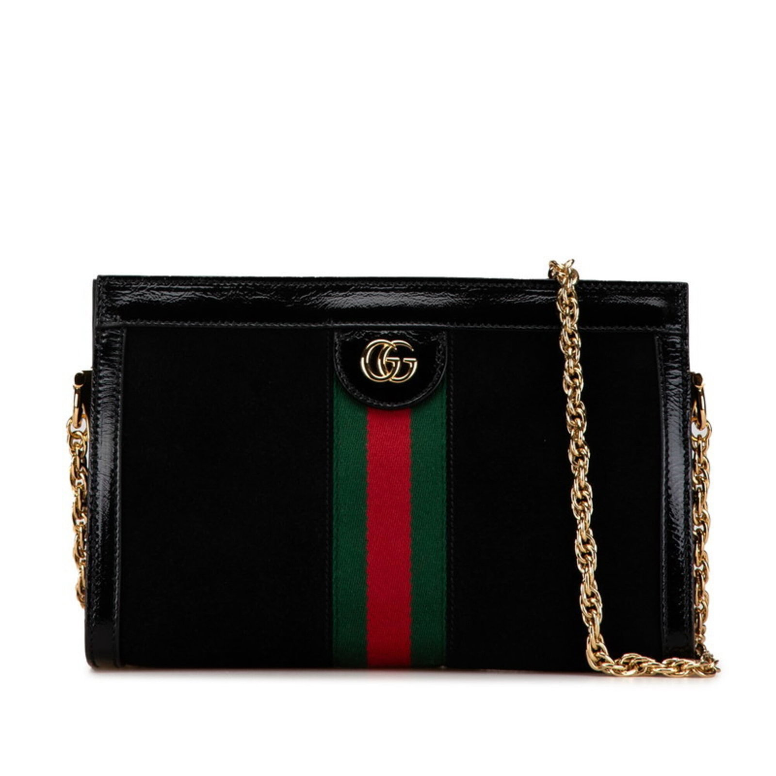 Suede Leather Shoulder Bag Gucci: Suede Leather Shoulder Bag Gucci Suede leather shoulder bag from Gucci, featuring a sleek black design with a signature touch. Measuring 16cm x 25cm x 7cm, this stylish accessory is perfect for