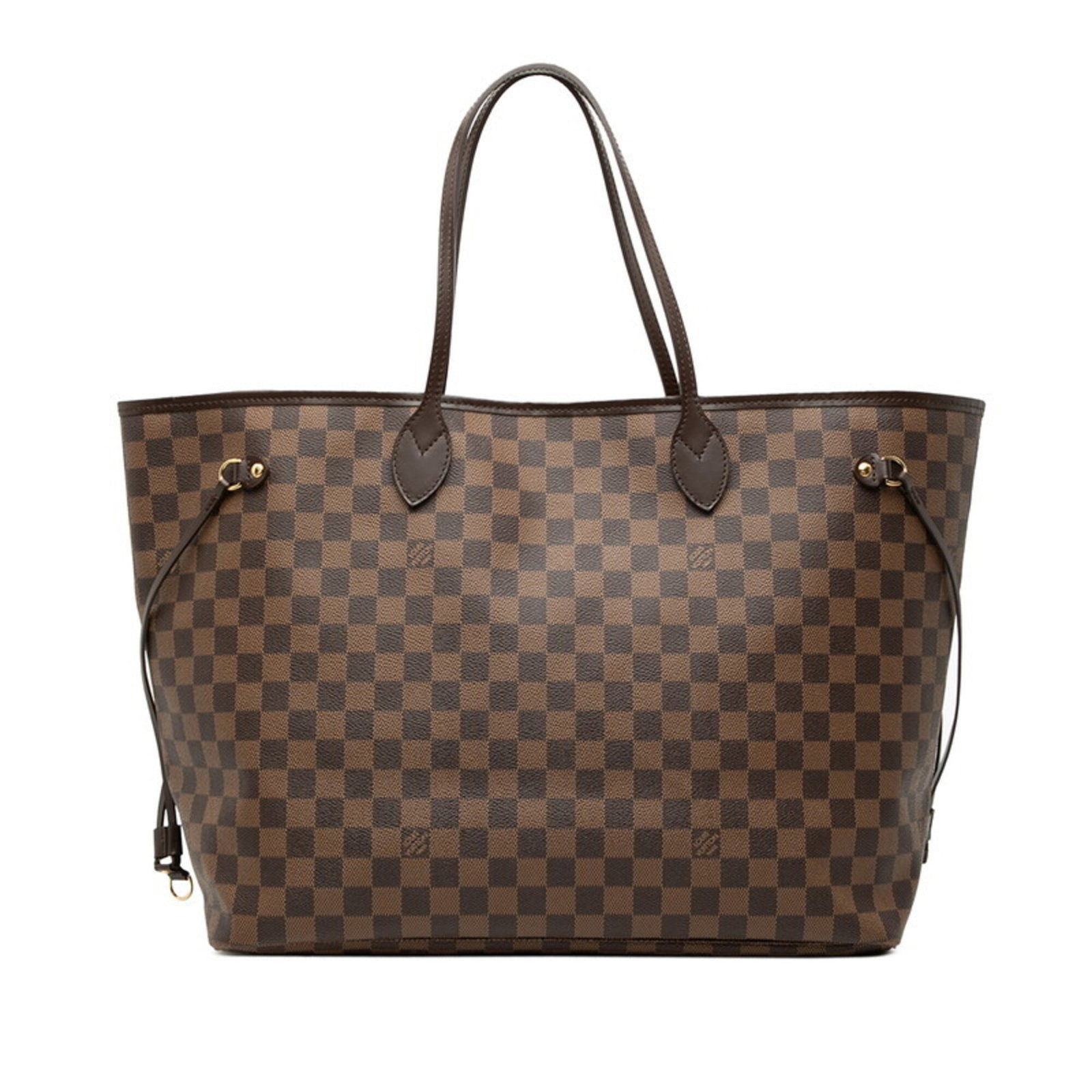 PVC Leather Louis Vuitton Tote: PVC Leather Louis Vuitton Tote PVC Leather Louis Vuitton Tote features a unique blend of materials, combining PVC and leather in a distinctive design. The classic brown color and structured shape