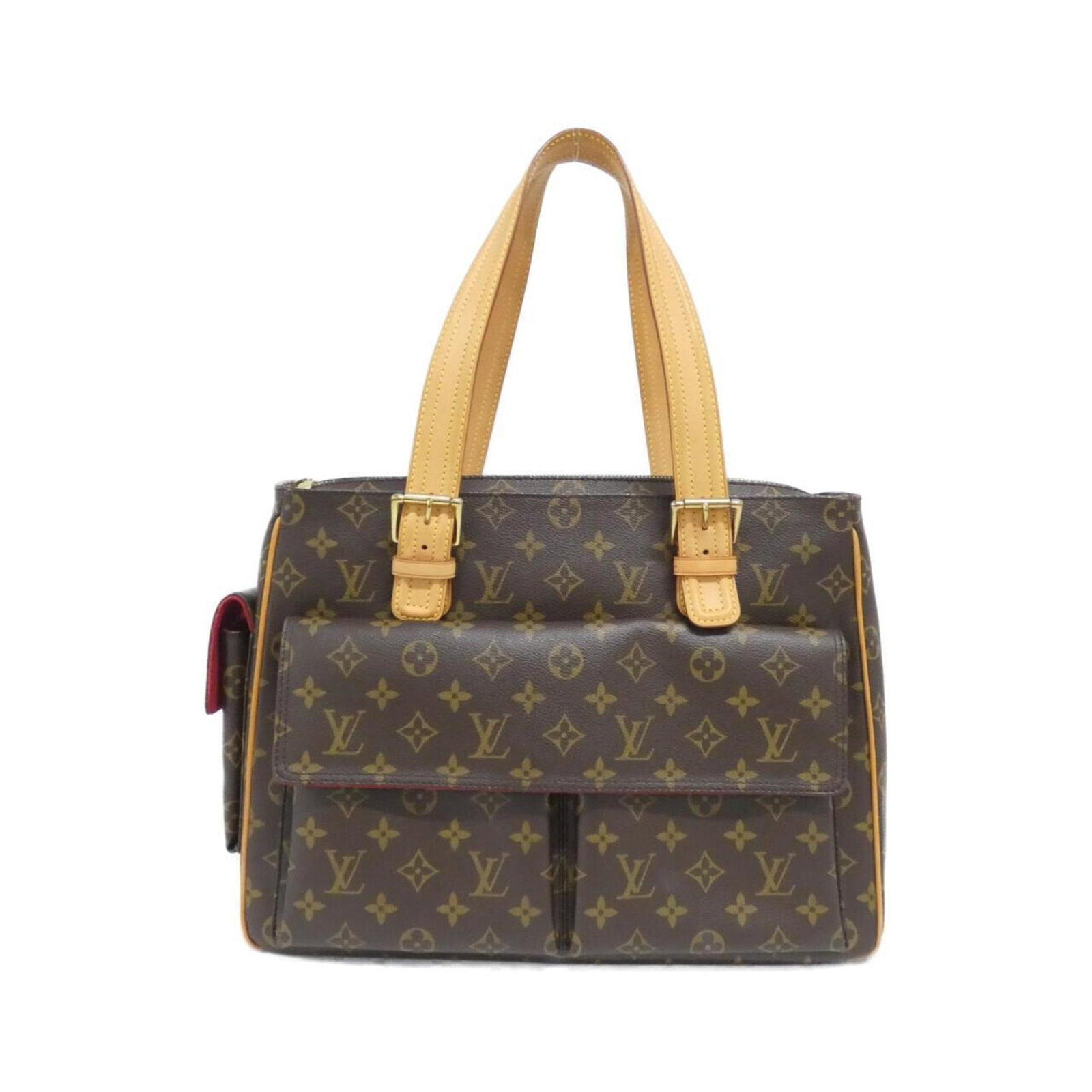 Louis Vuitton Handbag Coated Canvas: Louis Vuitton Handbag Coated Canvas Coated canvas construction provides a durable and stylish finish for this Louis Vuitton handbag, featuring a classic brown color and a versatile size. The bag's