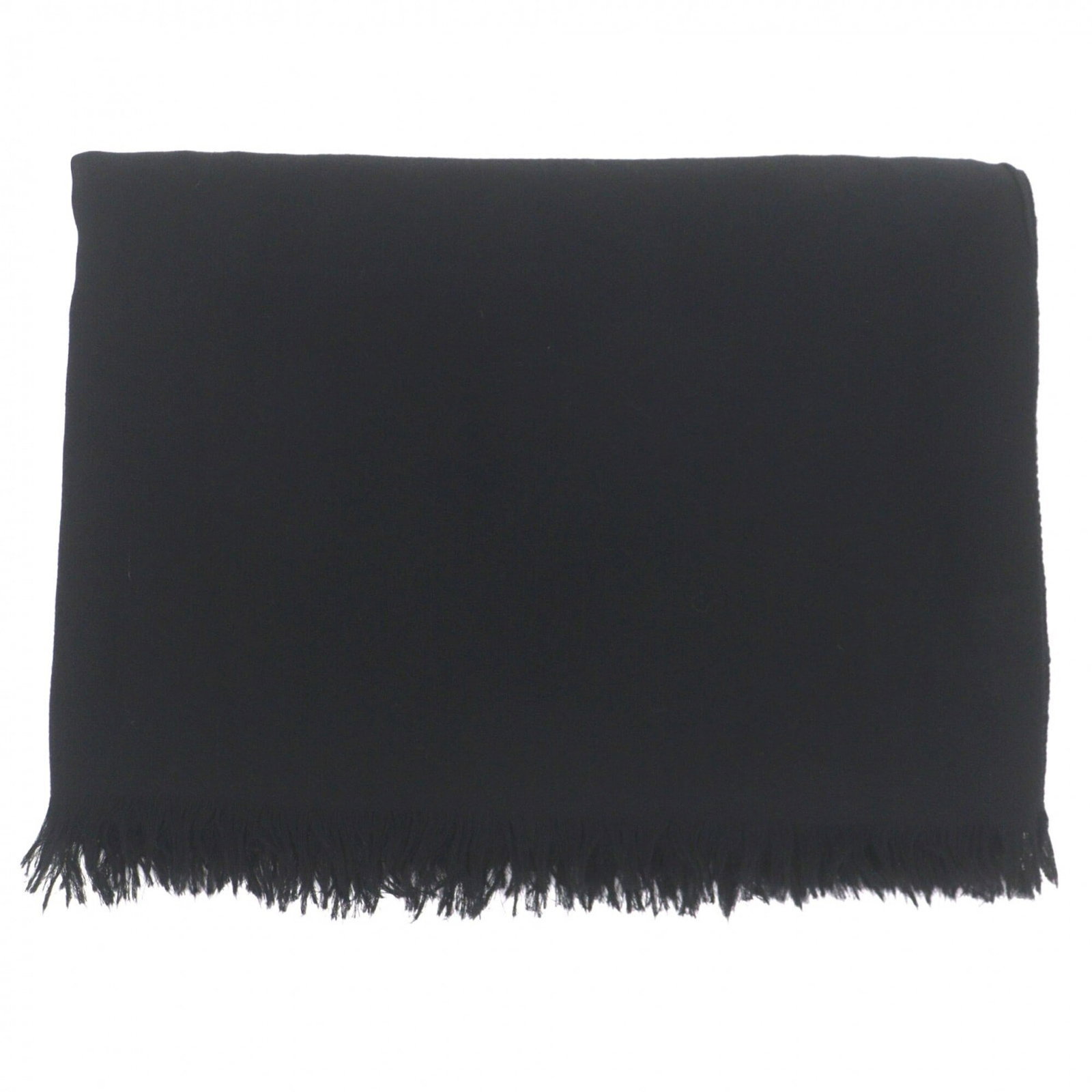 Hermes Stole Wool Cashmere: Hermes Stole Wool Cashmere Cashmere and wool blend create a luxurious fabric for this 2.02m x 1.47m long stole from Hermes, made in Italy. The black color and classic design make it a versatile