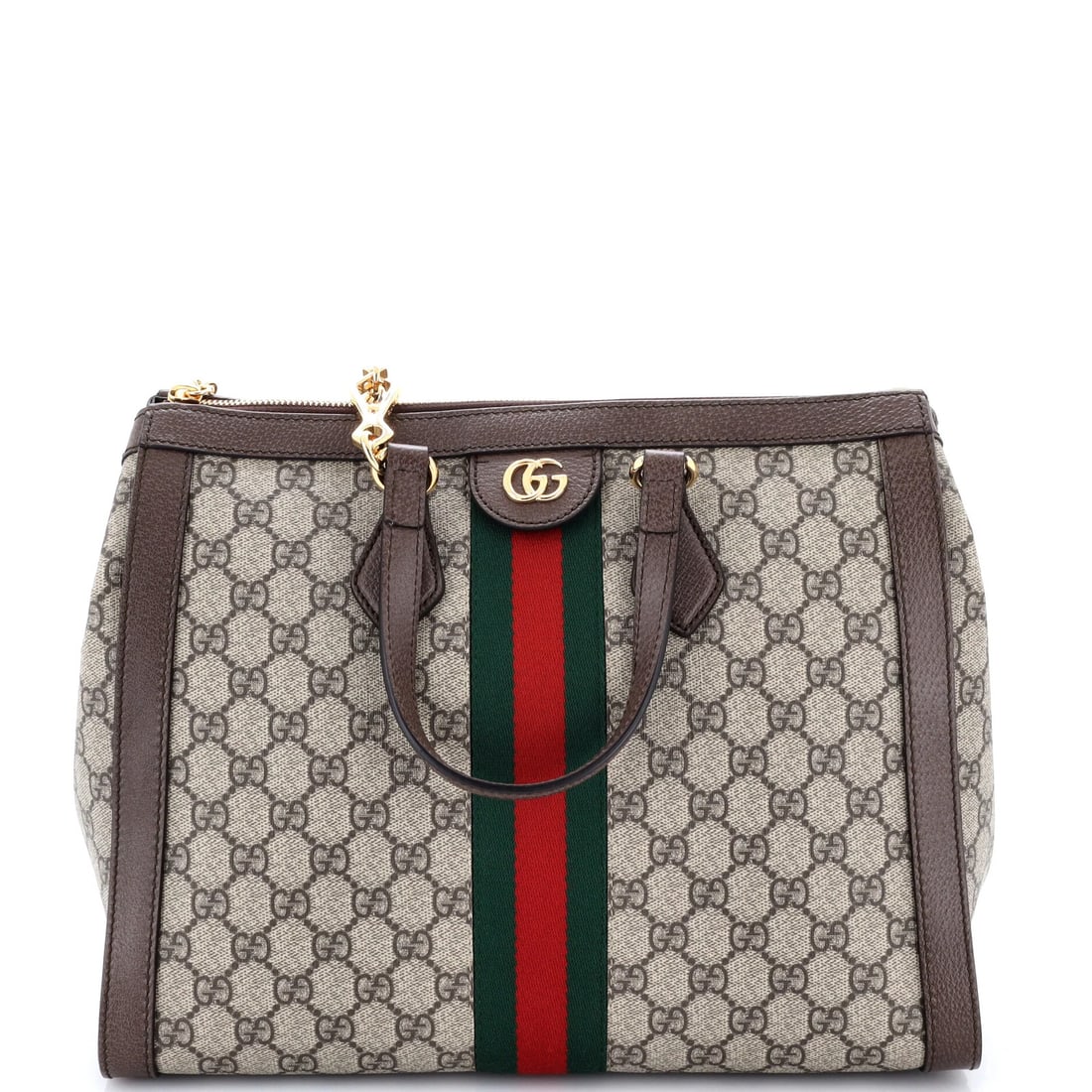 Gucci Medium Ophidia Top Tote GG Coated Canvas: Gucci Medium Ophidia Top Tote GG Coated Canvas Gucci Medium Ophidia Top Tote GG Coated Canvas - A stylish and practical medium-sized tote with a classic design, featuring a brown GG Coated Canvas exte