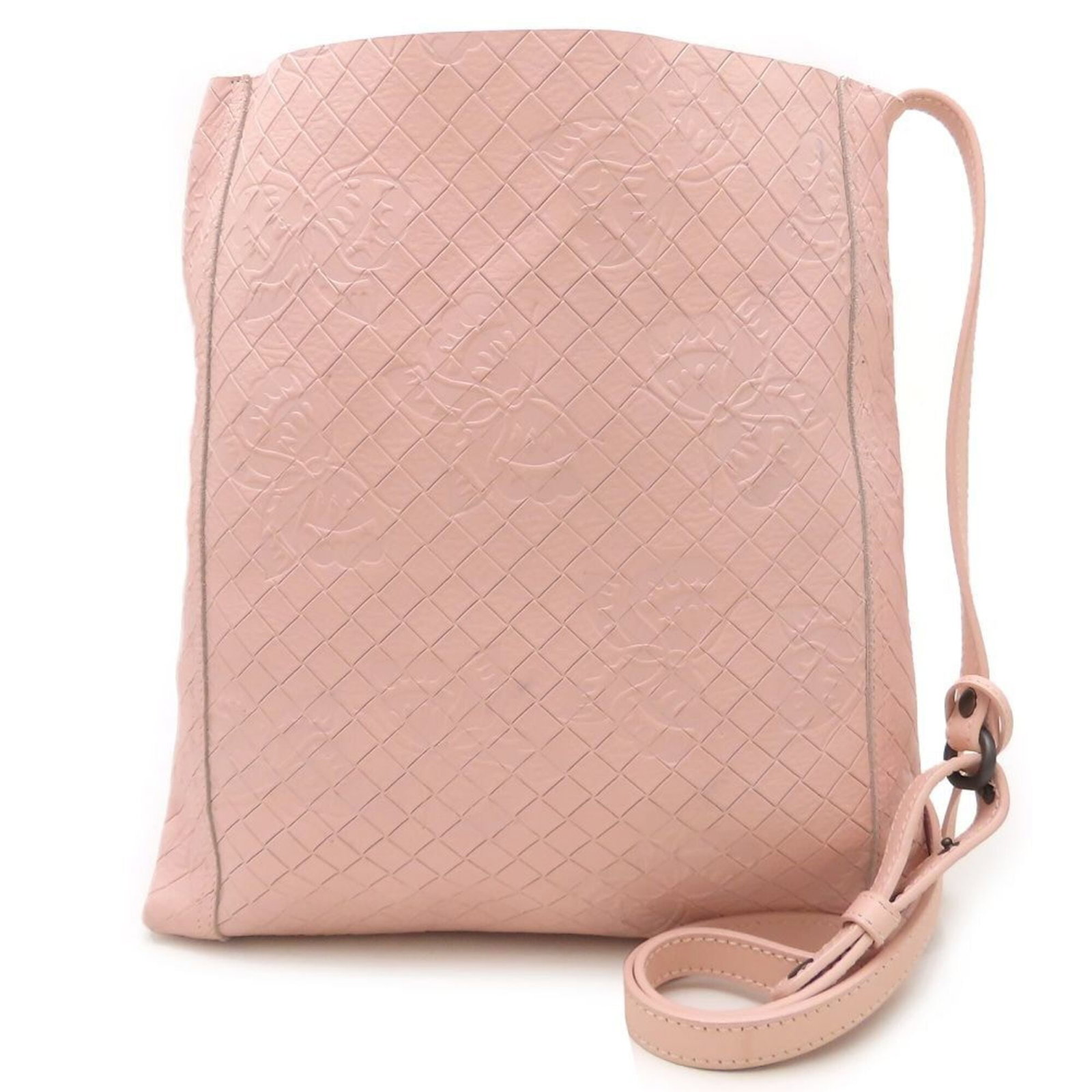 Bottega Veneta Shoulder Bag Leather: Bottega Veneta Shoulder Bag Leather Bottega Veneta's Intrecciomirage shoulder bag is a stunning piece of leather craftsmanship, featuring a soft pink hue that adds a touch of elegance to any outfit.