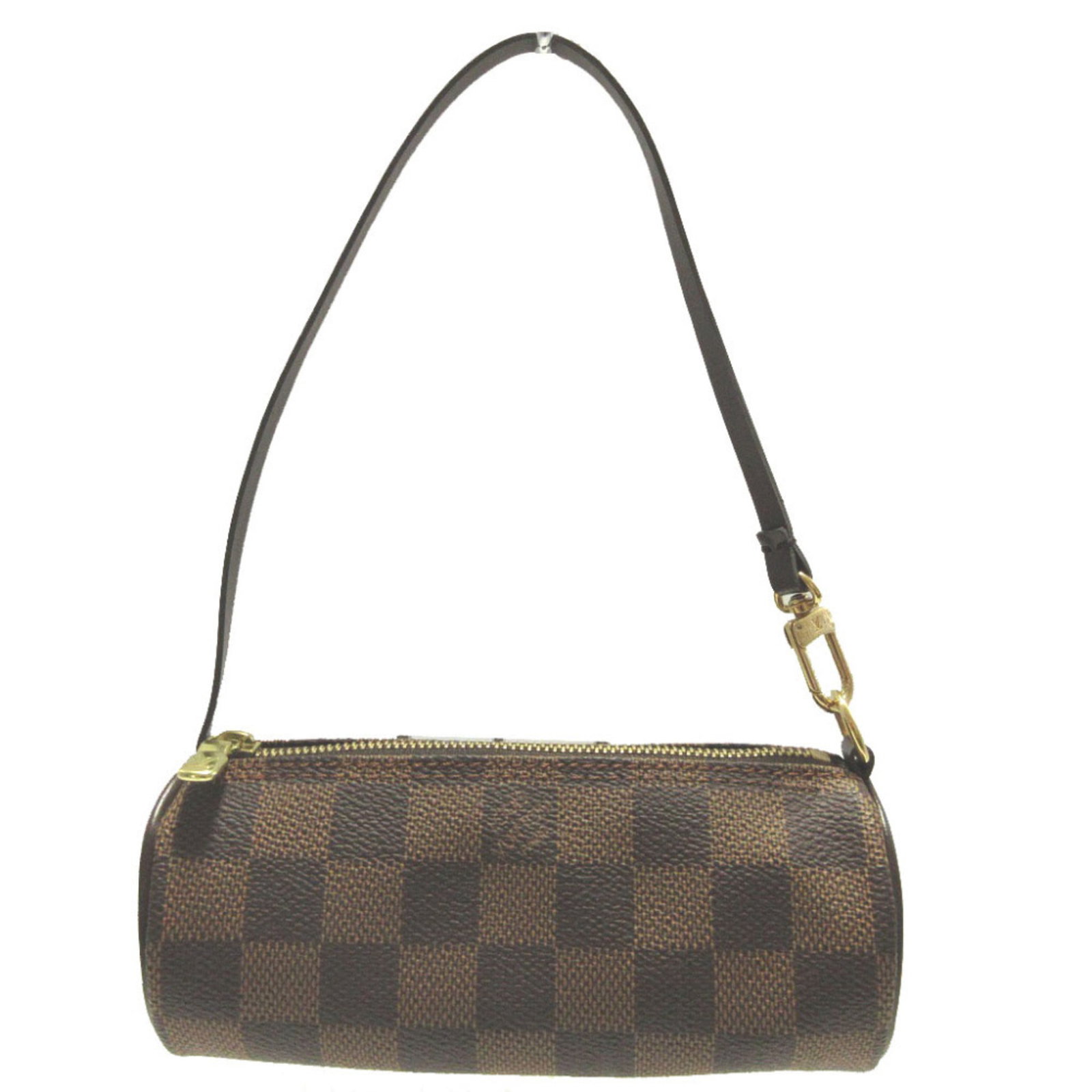 Damier Canvas Handbag Pouch Louis: Damier Canvas Handbag Pouch Louis Damier Canvas Handbag Pouch Louis by Louis Vuitton, made from high-quality Damier Canvas, features a classic brown color and a compact size of 7cm x 15.5cm. This