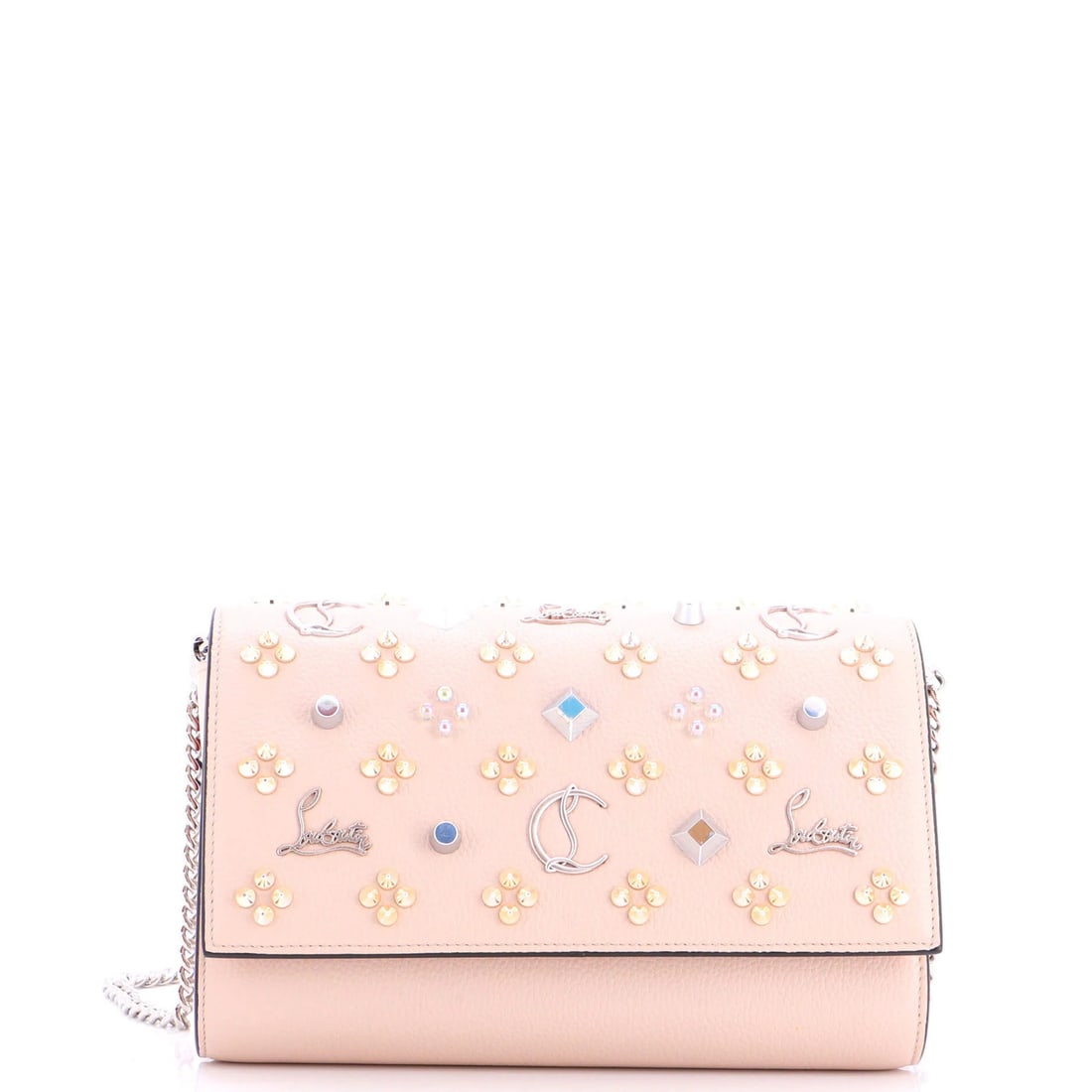 Christian Louboutin Paloma Clutch Embellished Leather Small (1 of 6)