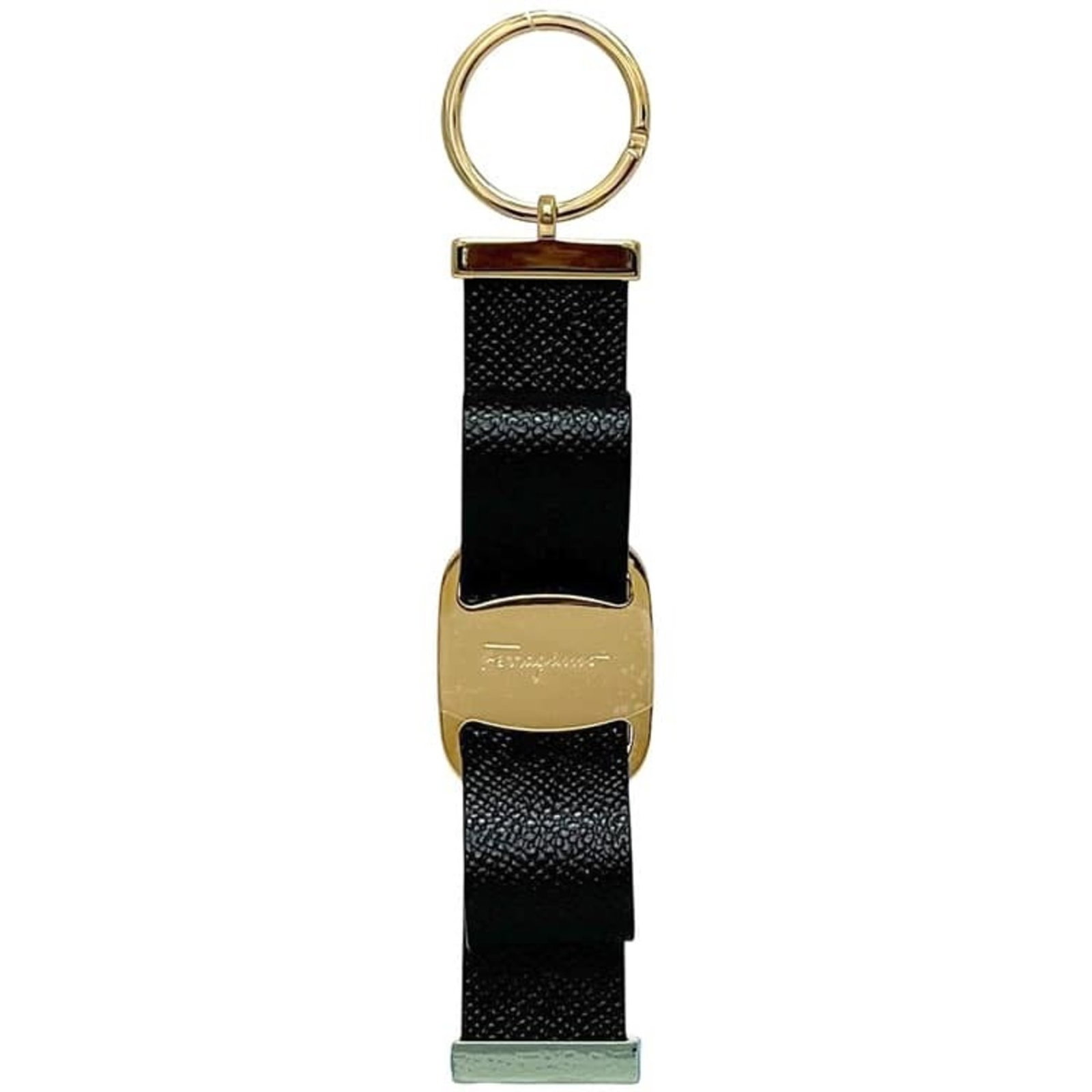 Ferragamo Salvatore Leather Metal Keyring (1 of 11)