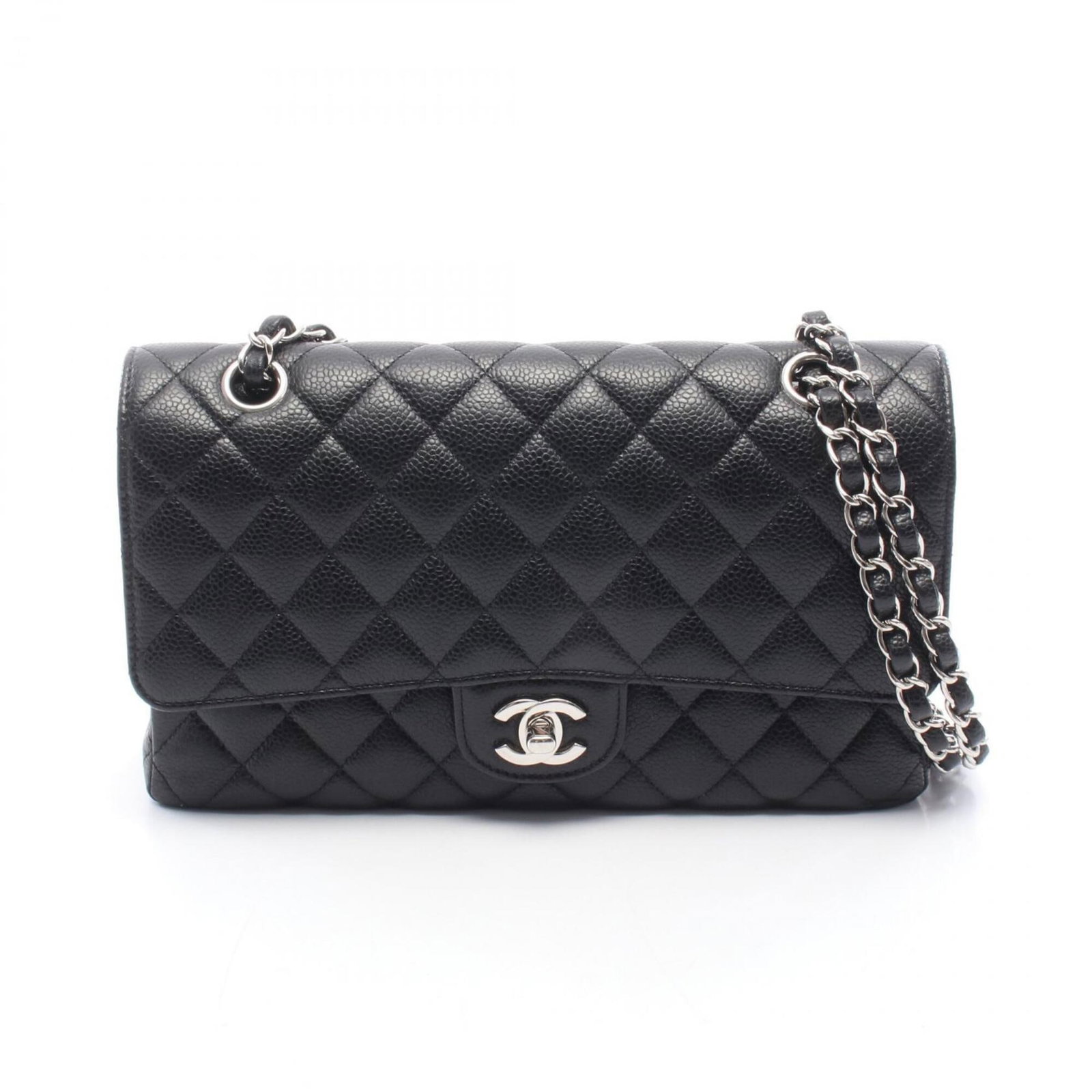 Calfskin Grained Shoulder Bag Handbag: Calfskin Grained Shoulder Bag Handbag Calfskin Grained Shoulder Bag Handbag in Black with Silver Hardware. This sleek shoulder bag features a classic design and premium materials, with a durable grain