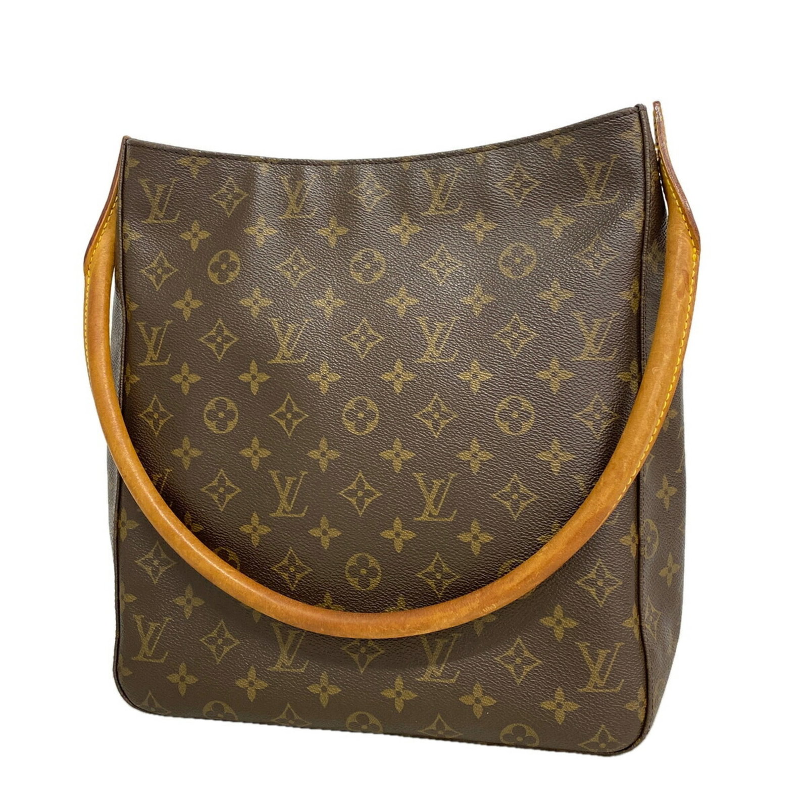 Shoulder Bag by Louis Vuitton: Shoulder Bag by Louis Vuitton Brown Louis Vuitton shoulder bag with dimensions 31cm x 28cm x 10cm. This stylish bag features a classic design with clean lines and a spacious interior. Its brown color