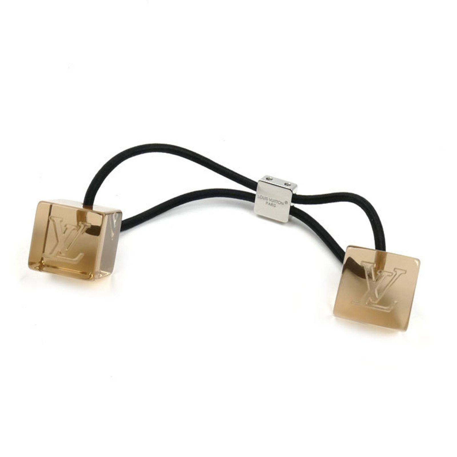 Louis Vuitton Hair Tie: Louis Vuitton Hair Tie The Louis Vuitton Hair Tie boasts a sleek, compact design with a 2.02cm x 2.02cm size, perfectly sized for a delicate touch. Made from a durable material, this hair tie is a