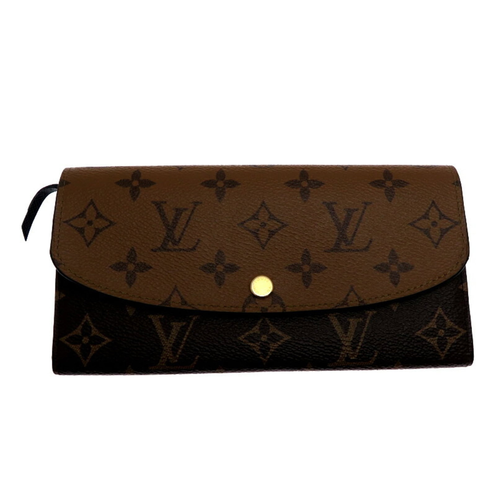 Louis Vuitton Long Wallet (Tri-Fold) Monogram Reverse: Louis Vuitton Long Wallet (Tri-Fold) Monogram Reverse Monogram Reverse pattern adds a touch of elegance to this Louis Vuitton Long Wallet (Tri-Fold). Made from high-quality materials, the wallet