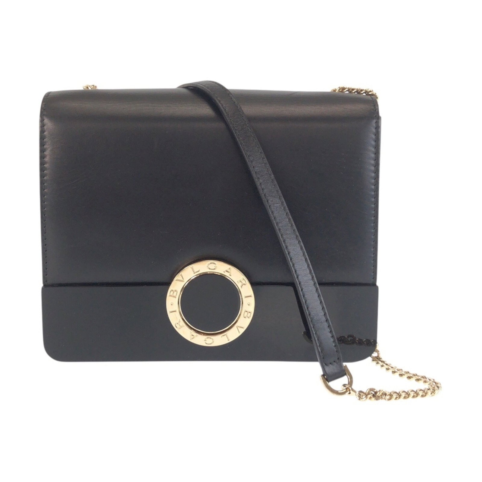 Bvlgari Pochette Shoulder Bag Leather Plastic: Bvlgari Pochette Shoulder Bag Leather Plastic Bvlgari's iconic Pochette Shoulder Bag is a sleek and sophisticated accessory, featuring a striking combination of leather and plastic materials. With its