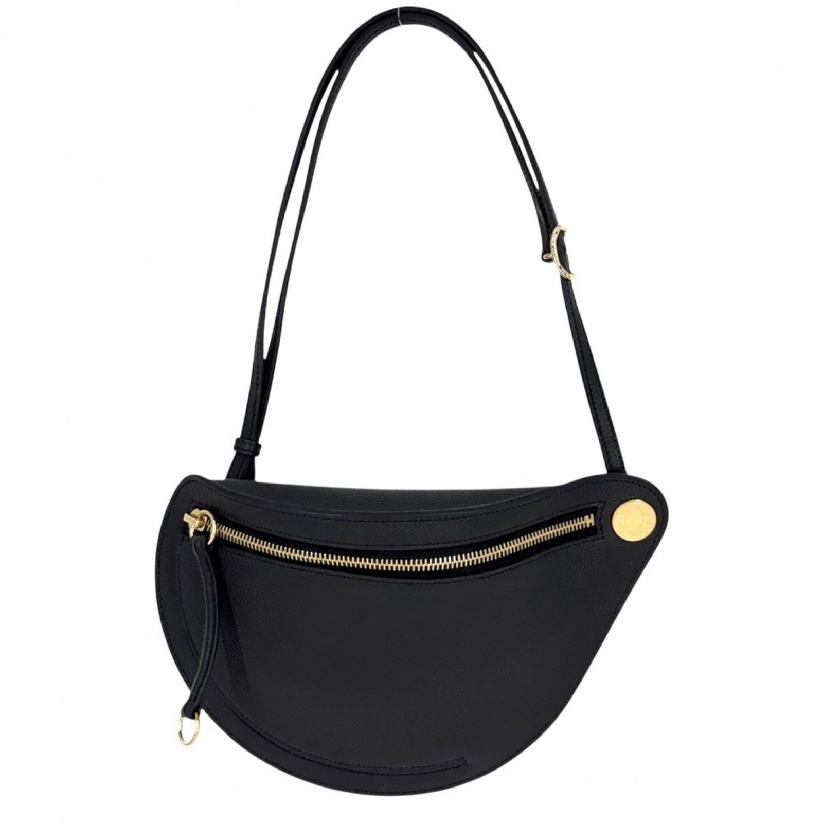 Epsom Leather Shoulder Bag Pochette Hermes: Epsom Leather Shoulder Bag Pochette Hermes Epsom leather Pochette bag from Hermes, featuring a sleek black design with precise measurements at 18cm x 27cm x 4.5cm. This stylish shoulder bag boasts