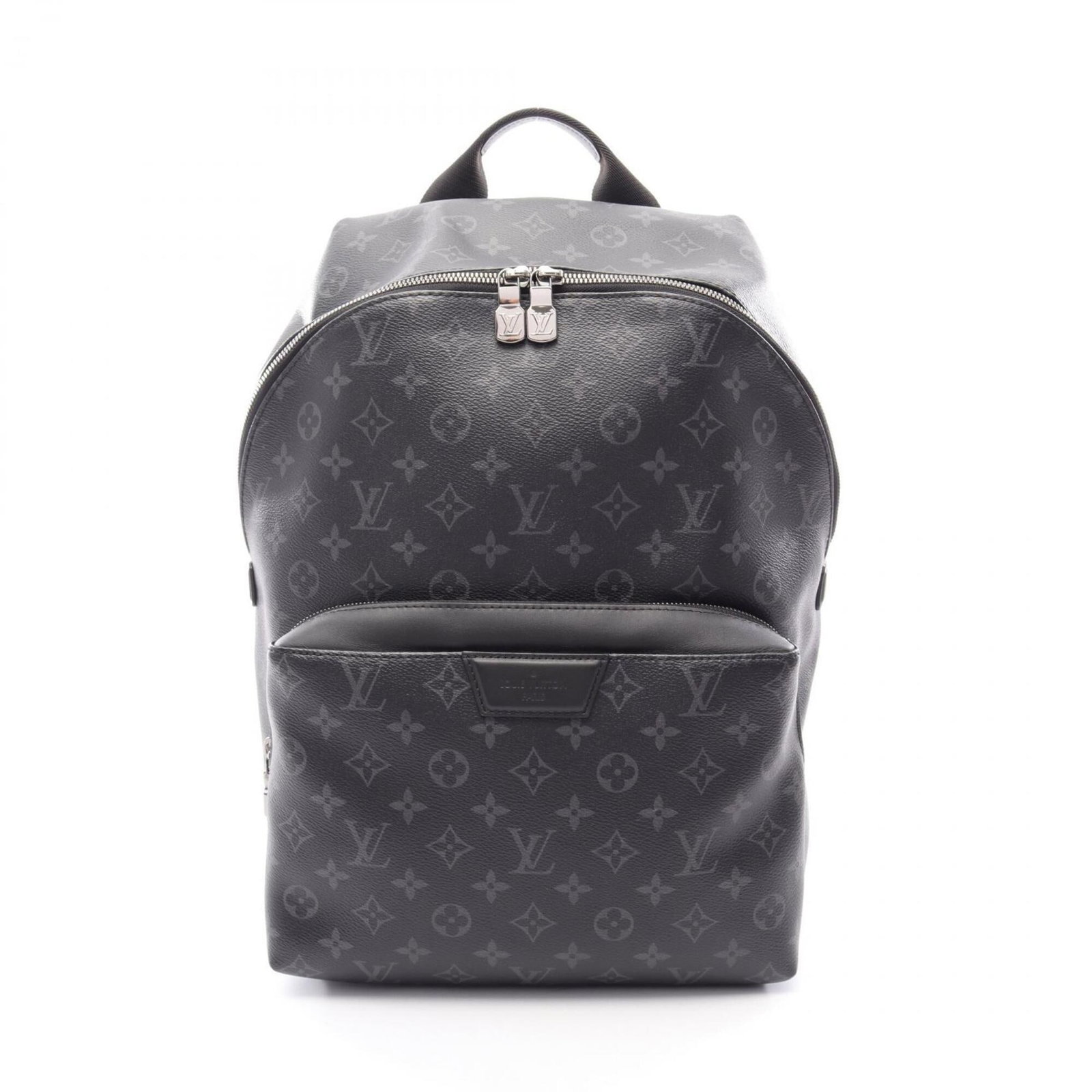 Louis Vuitton Monogram Eclipse Backpack: Louis Vuitton Monogram Eclipse Backpack The Louis Vuitton Monogram Eclipse Backpack is a sleek and sophisticated accessory, featuring the iconic Monogram Eclipse pattern in black. Its compact size and