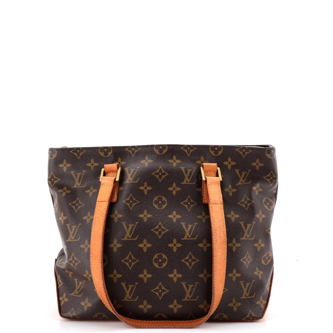 Cabas Louis Vuitton Monogram Canvas Piano: Cabas Louis Vuitton Monogram Canvas Piano Cabas Louis Vuitton Monogram Canvas Piano is a unique, brown canvas tote with a distinctive piano-shaped design. Measuring 8.5" drop and 11" wide, this
