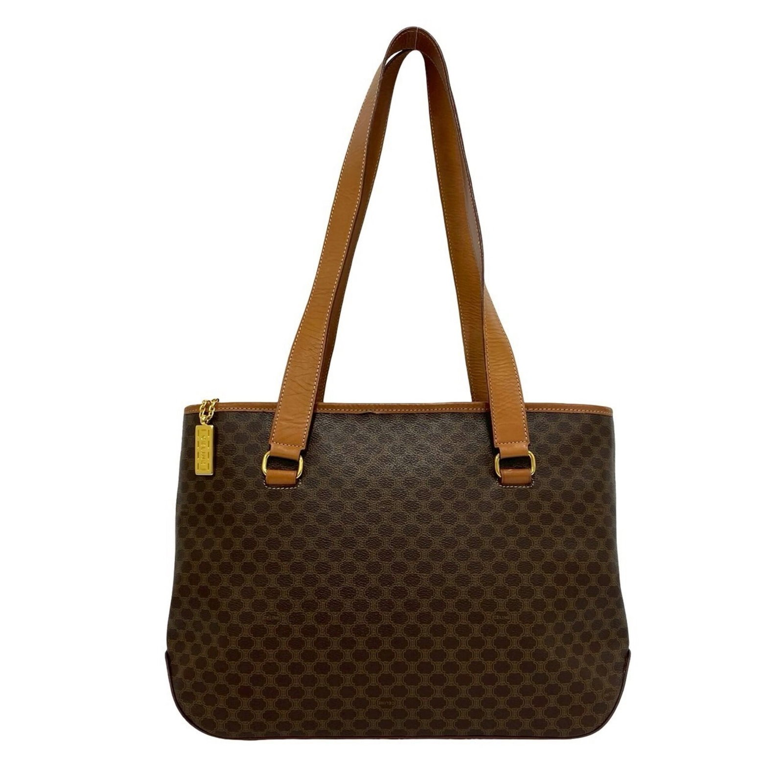 Handbag Tote Celine Leather Pvc: Handbag Tote Celine Leather Pvc Celine Leather Pvc Handbag Tote in Brown: A stylish and spacious tote bag made from high-quality leather and PVC, featuring a classic design and a versatile size of