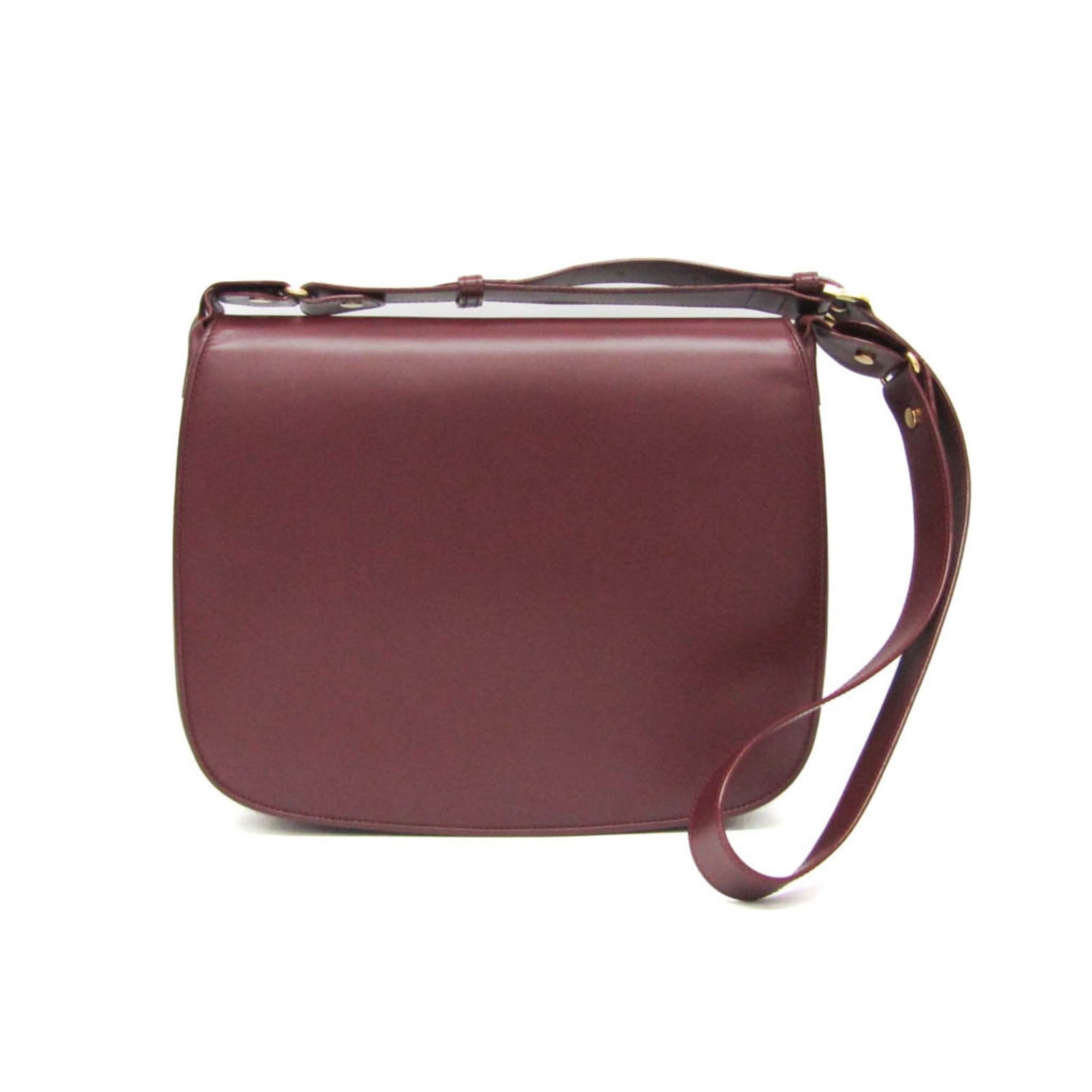 Shoulder Bag Cartier Leather: Shoulder Bag Cartier Leather Cartier Leather Shoulder Bag in Bordeaux, a timeless and elegant design from the renowned French luxury brand. This beautiful bag features high-quality leather