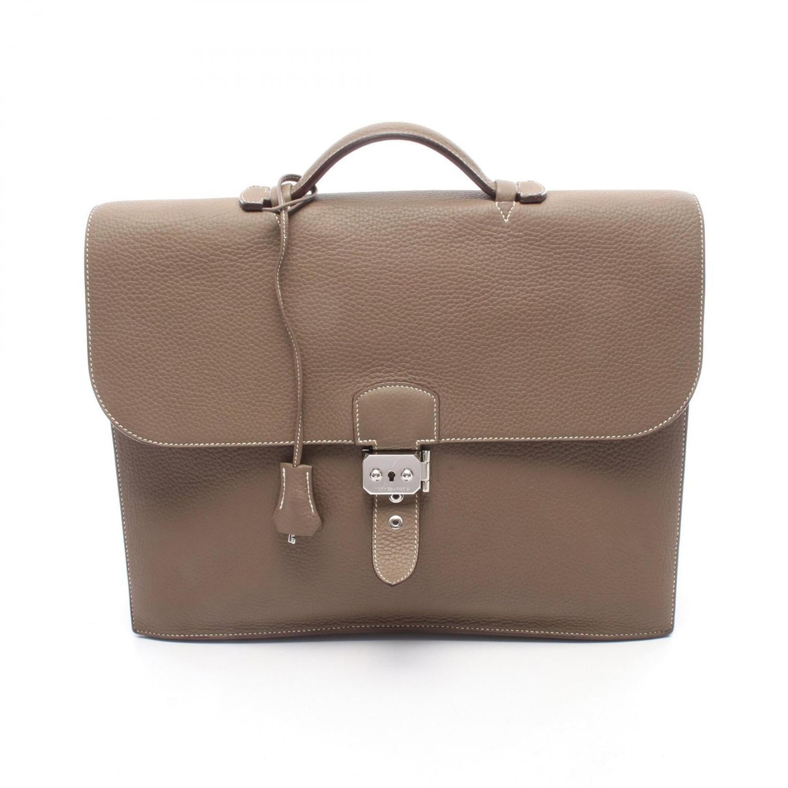 Clemence Leather Handbag Taurillon Hermes (1 of 12)