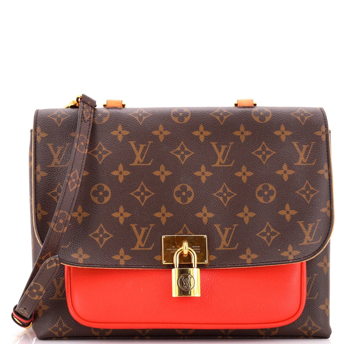 Canvas Monogram Leather with Louis Vuitton Handbag: Canvas Monogram Leather with Louis Vuitton Handbag Canvas Monogram Leather with Louis Vuitton Handbag - A striking red shoulder bag with a classic Louis Vuitton design, featuring a canvas-coated