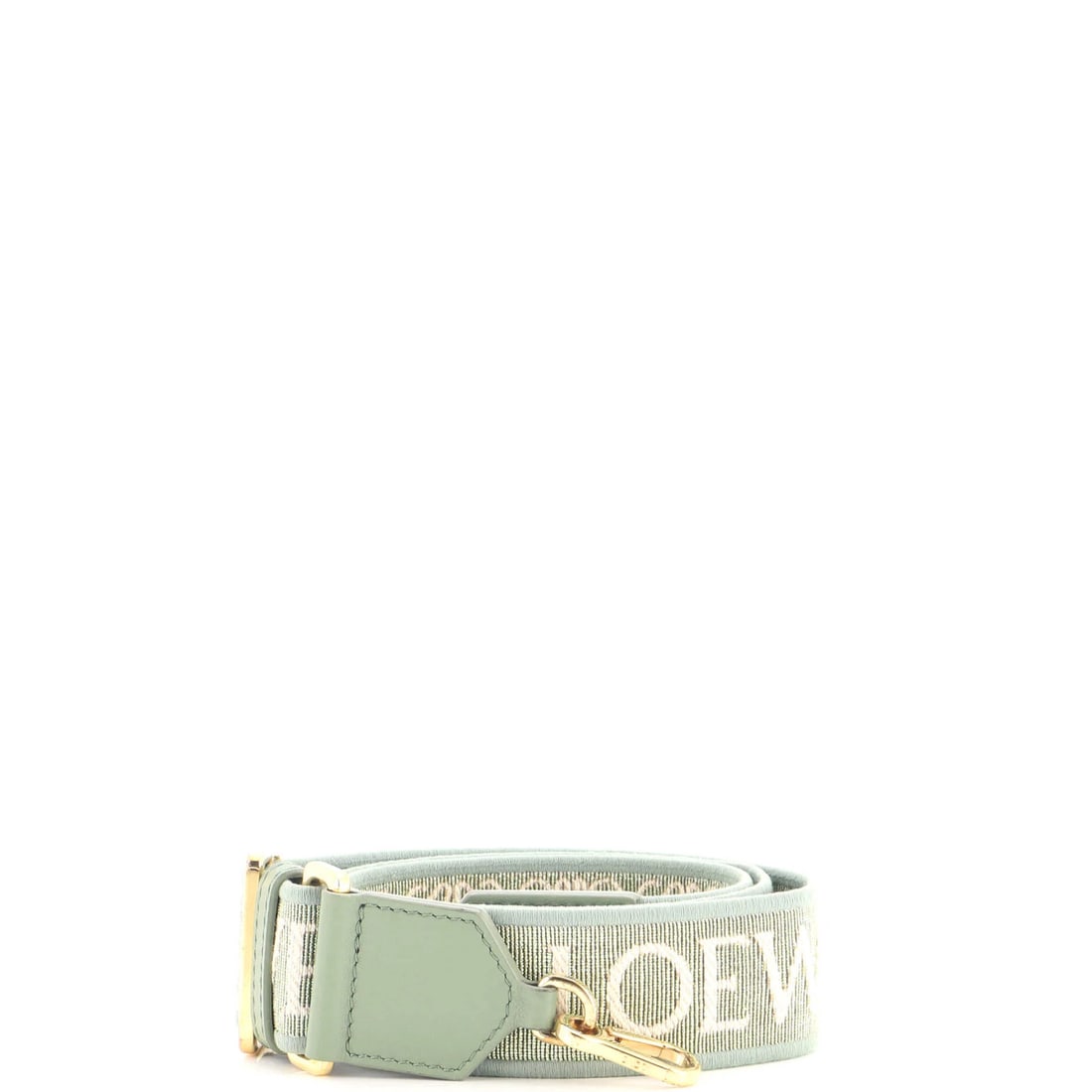 Loewe Jacquard Leather Strap Shoulder Anagram: Loewe Jacquard Leather Strap Shoulder Anagram Loewe Jacquard Leather Strap Shoulder Anagram is a pristine, light-wear condition shoulder strap featuring a striking green Jacquard exterior with
