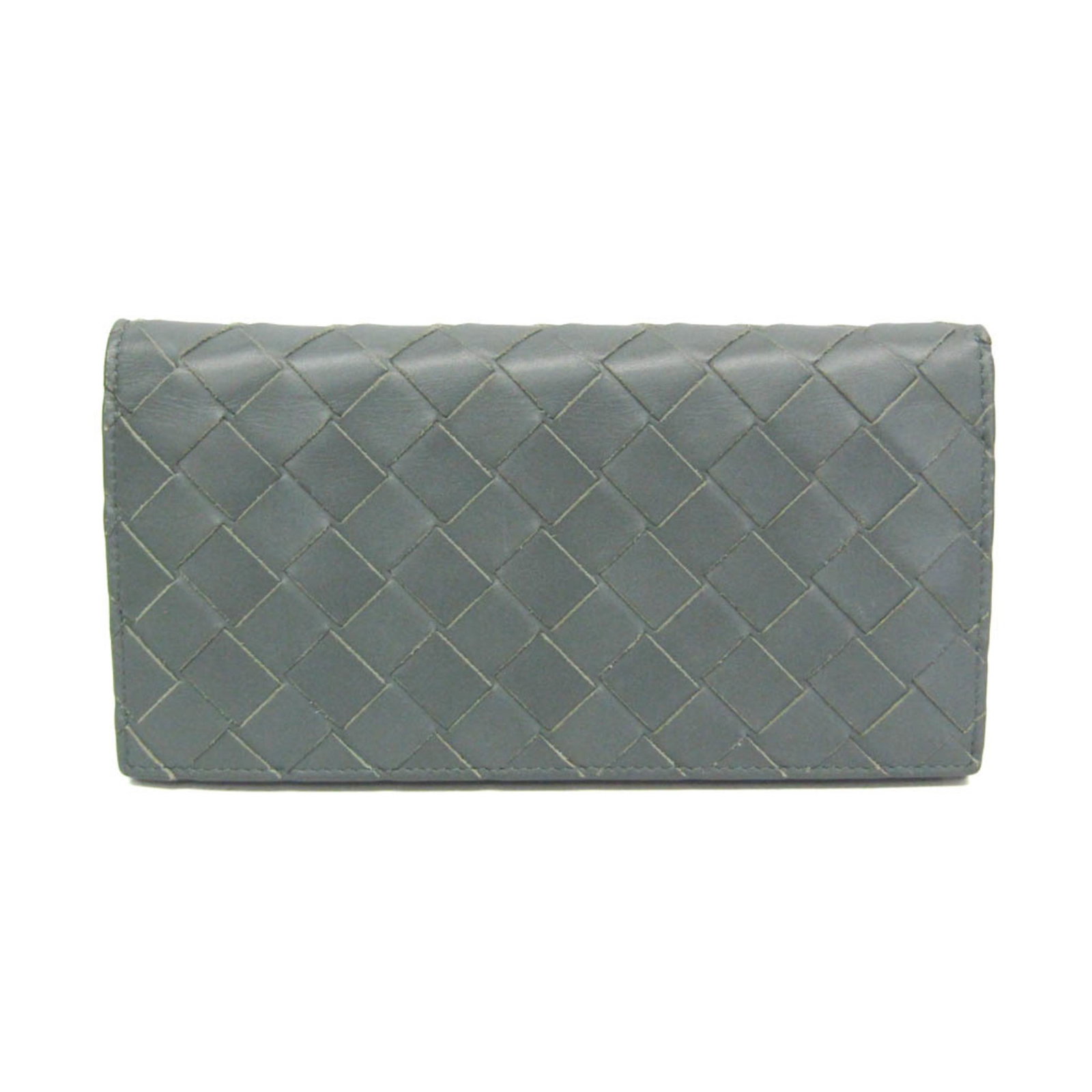 Bottega Veneta Long Wallet (Bi-Fold) Leather: Bottega Veneta Long Wallet (Bi-Fold) Leather The Bottega Veneta Long Wallet is a sleek, bi-fold leather accessory from Italy, featuring a durable gray color and a classic design. With a spacious
