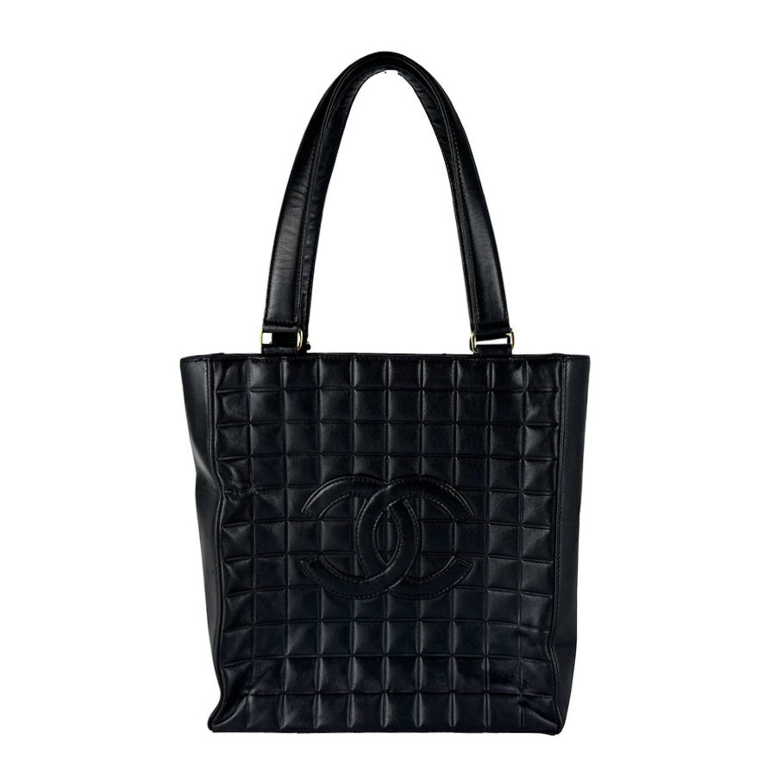 Shoulder Bag Leather Tote Bag Chanel: Shoulder Bag Leather Tote Bag Chanel Black leather shoulder bag with a classic Chanel design, measuring 29cm x 27cm x 7cm. This stylish tote bag features high-quality leather construction and a
