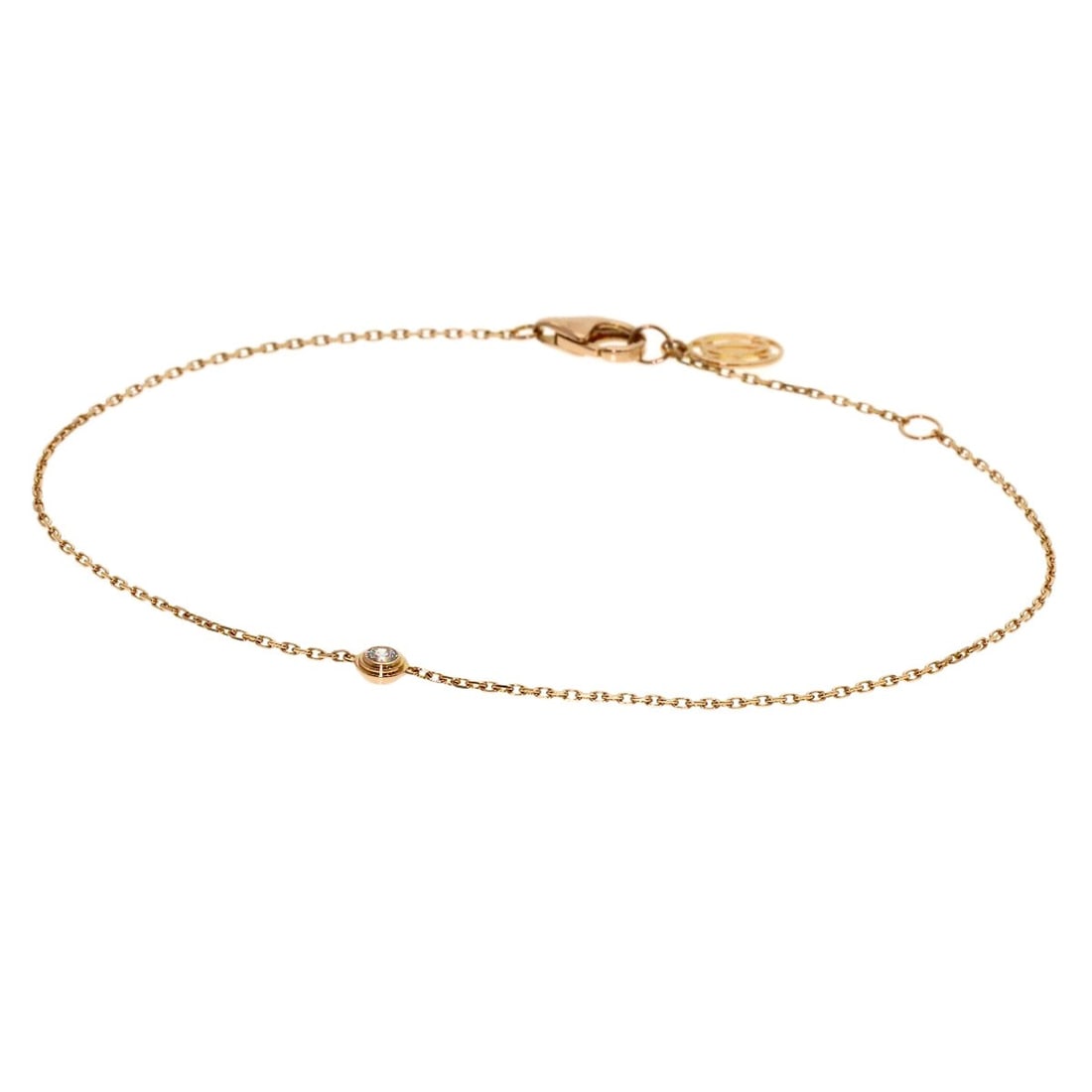 Cartier Diamants Lgers Xs Diamond Bracelet K18 Pink Gold: Cartier Diamants Lgers Xs Diamond Bracelet K18 Pink Gold Cartier Diamants Lgers Xs Diamond Bracelet K18 Pink Gold is a stunning piece featuring a K18 pink gold construction, adorned with diamonds,
