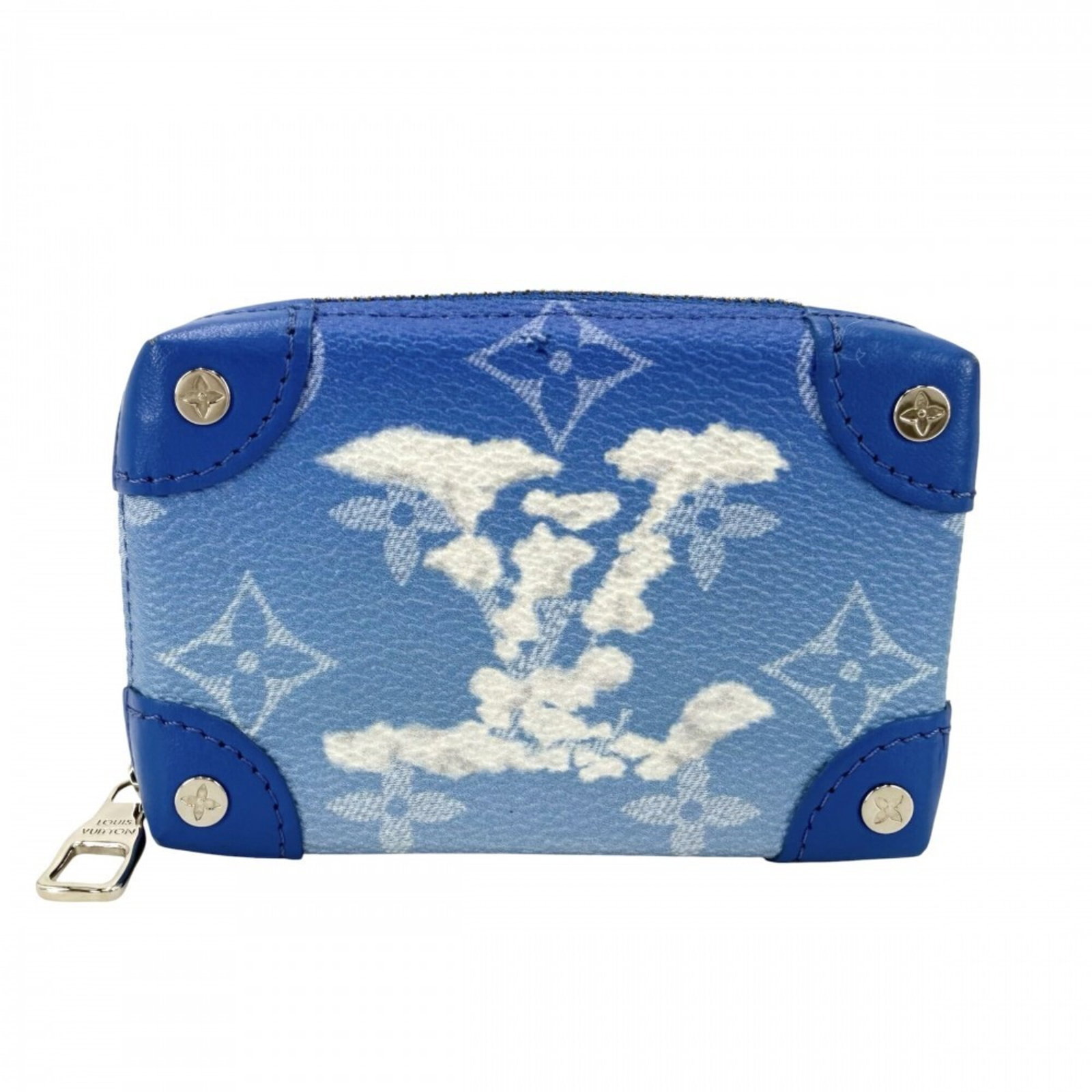Coin purse Monogram Louis Vuitton: Coin purse Monogram Louis Vuitton Monogrammed Louis Vuitton coin purse in blue, featuring the iconic LV monogram pattern, is a stylish accessory for everyday use. Measuring 7cm x 11cm x 3cm, it