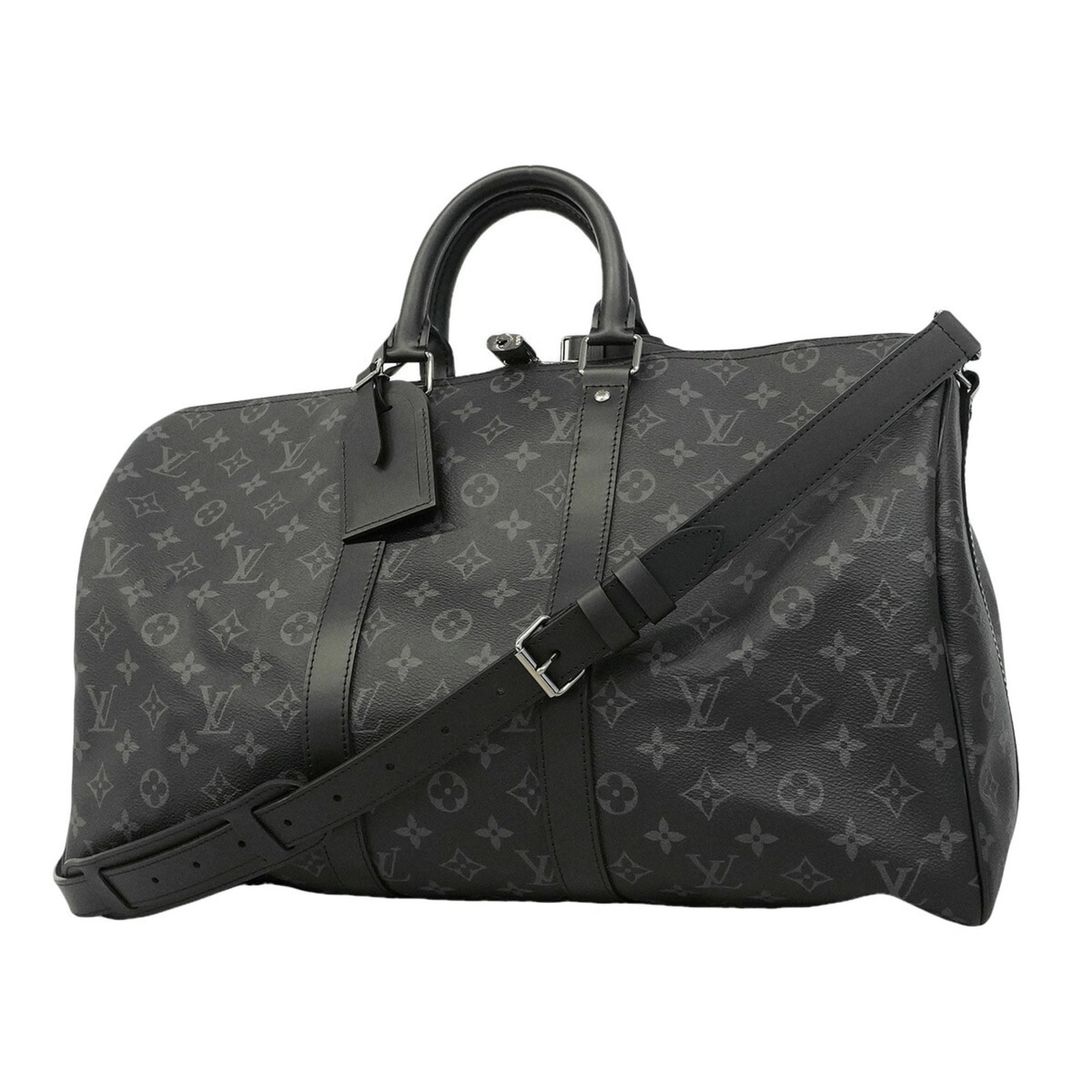 Boston Bag By Louis Vuitton: Boston Bag By Louis Vuitton Black Louis Vuitton Boston bag with dimensions 27cm x 45cm x 20cm. This classic bag features a timeless design and durable construction. Item Specifics: Brand: Louis