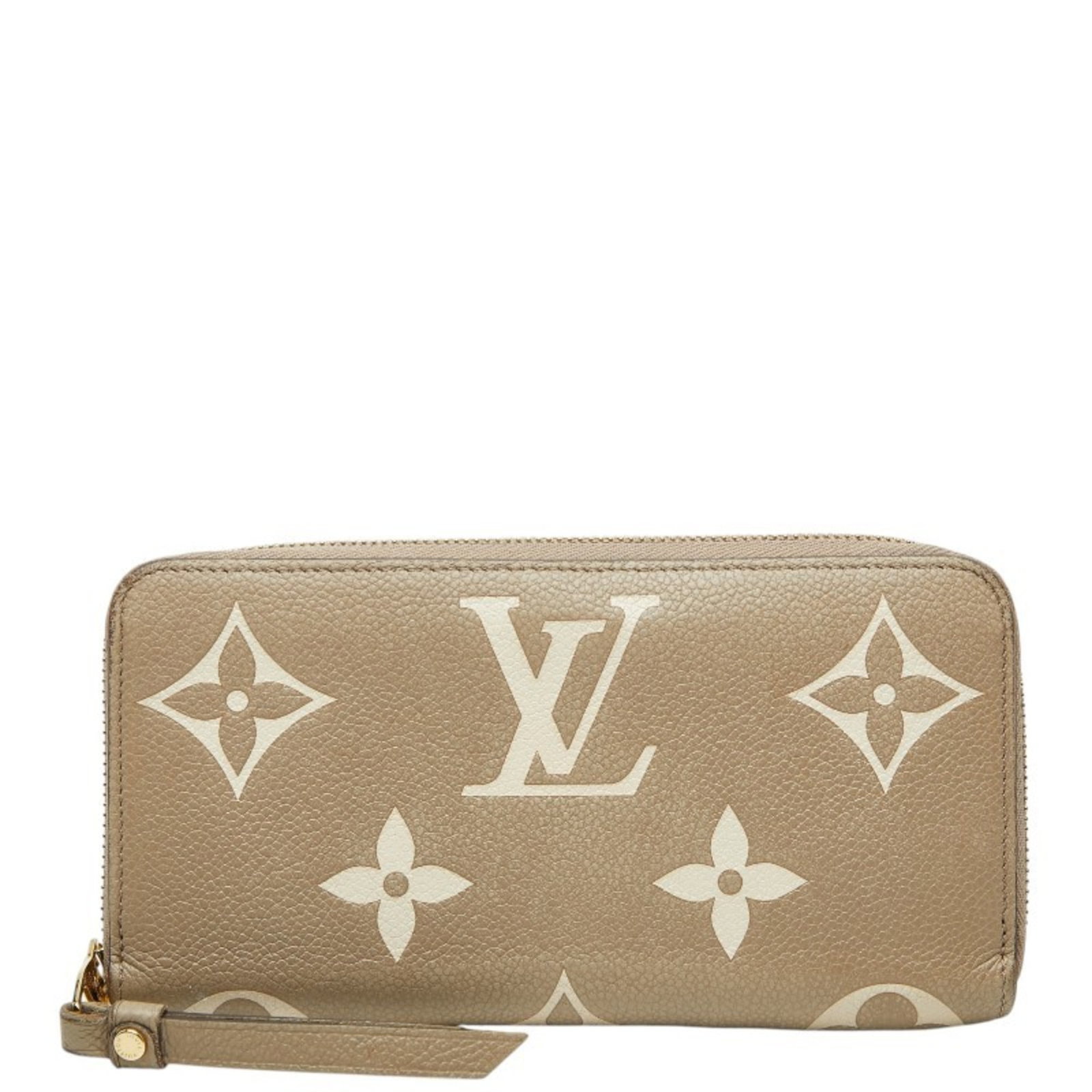 Leather Wallet Bi Fold Louis Vuitton: Leather Wallet Bi Fold Louis Vuitton This Louis Vuitton bi-fold wallet is crafted from high-quality leather, featuring a classic design with a beige, cream, and Tourterelle color combination. Measurin