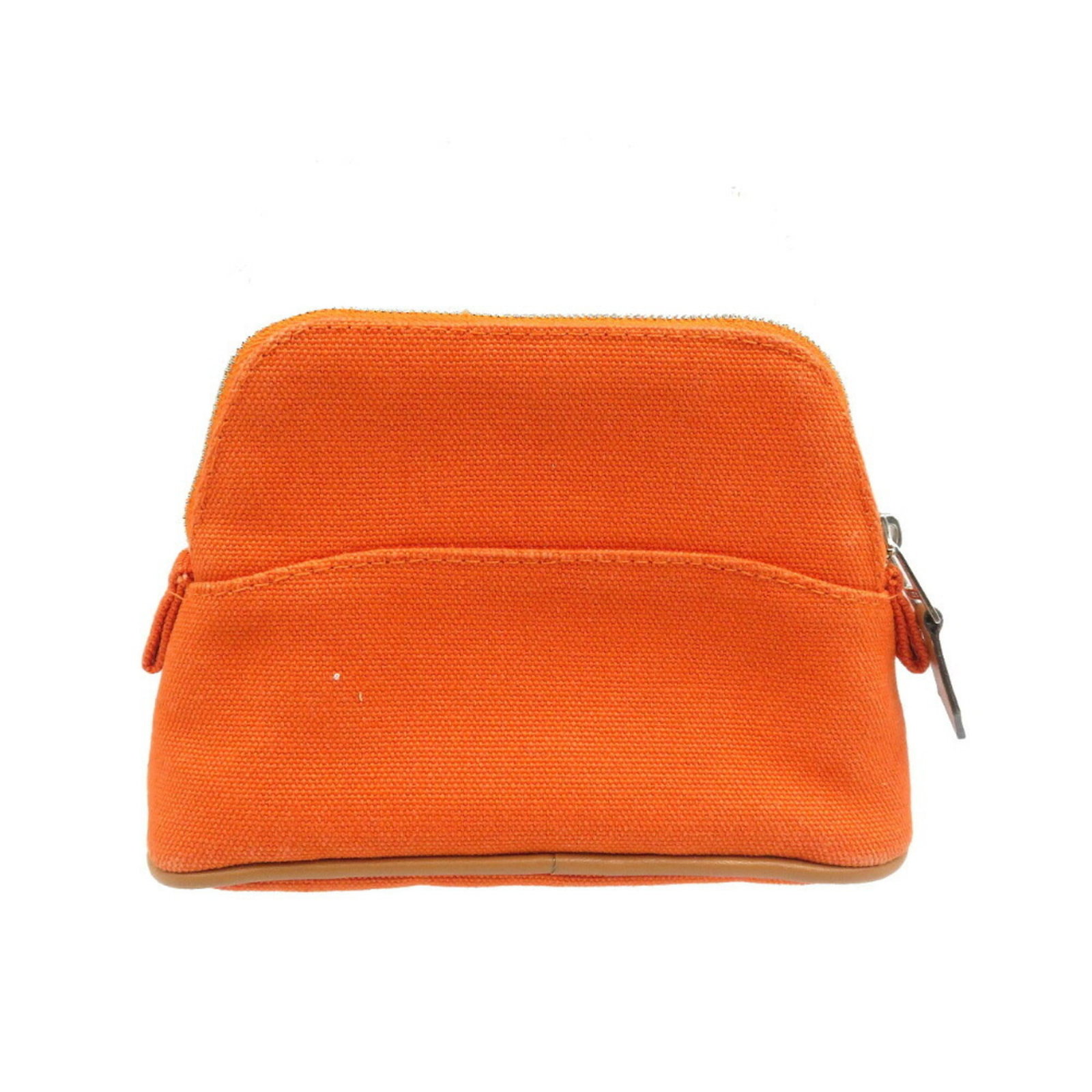 Cotton Leather Pouch Hermes - 3