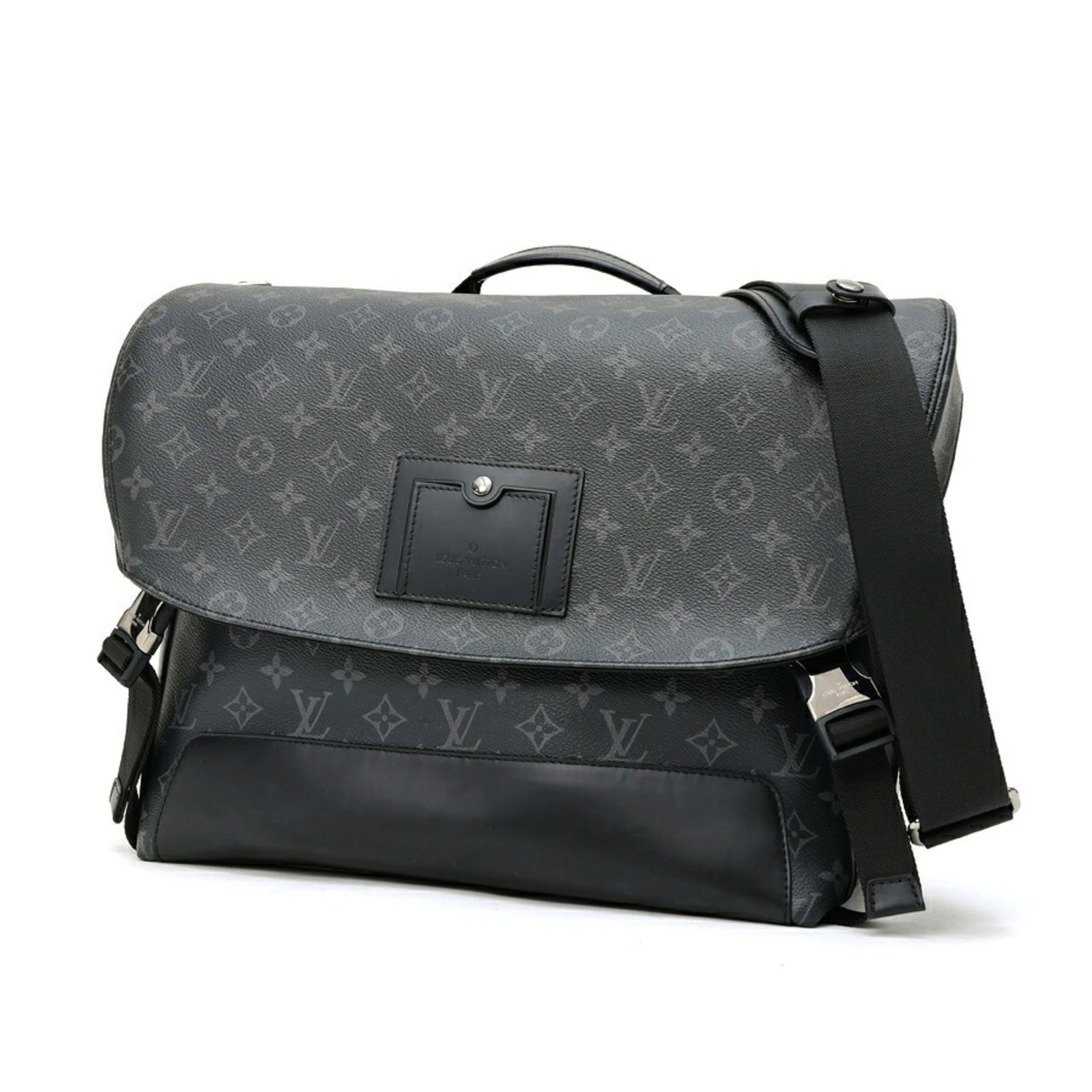 Louis Vuitton Handbag Shoulder Bag Monogram Eclipse: Louis Vuitton Handbag Shoulder Bag Monogram Eclipse The Louis Vuitton Handbag Shoulder Bag Monogram Eclipse is a sleek and sophisticated accessory featuring the iconic Monogram Eclipse pattern in