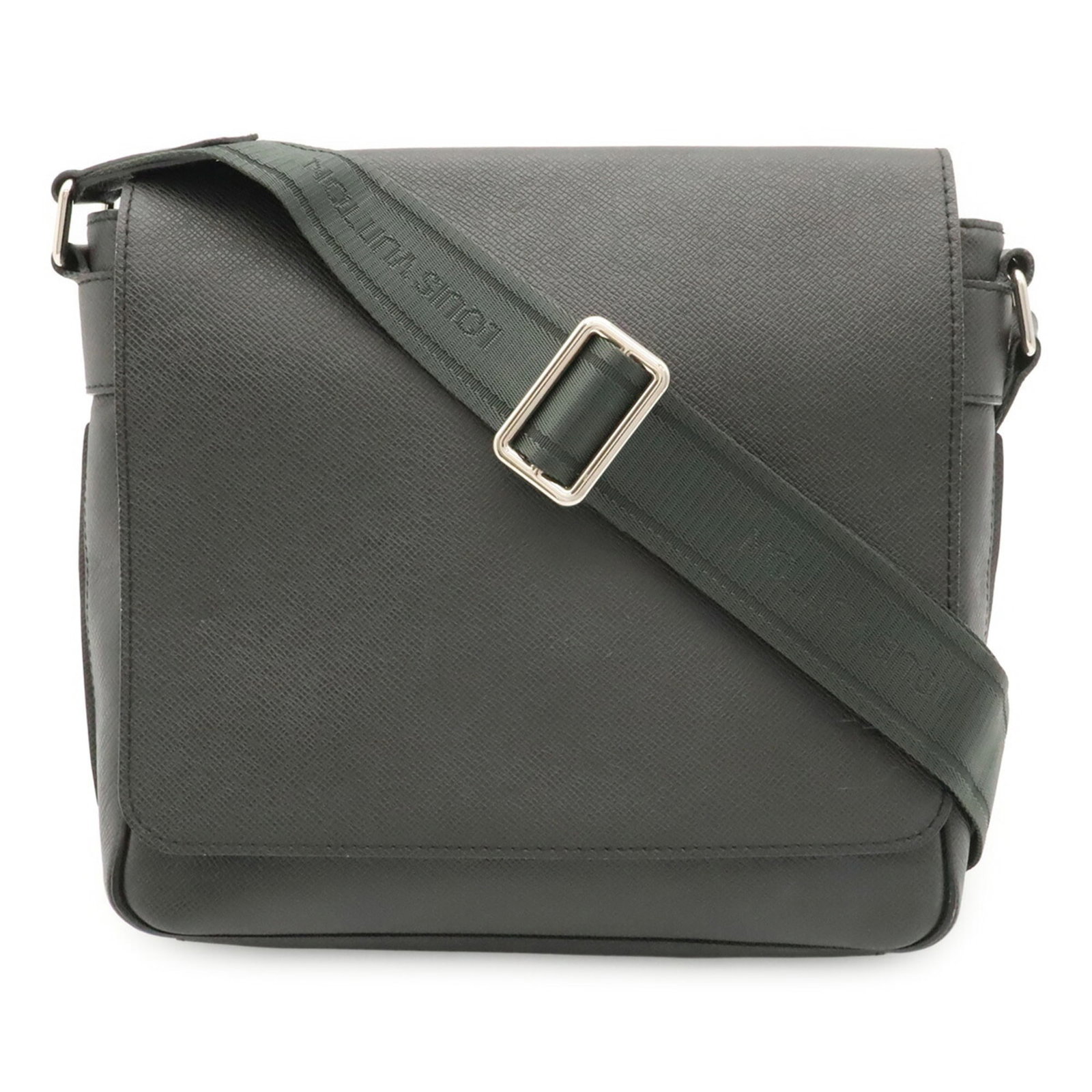 Vuitton Handbag Leather Taiga Shoulder Bag: Vuitton Handbag Leather Taiga Shoulder Bag Taiga leather in Ardoise and Black, this Louis Vuitton MPN M32852 shoulder bag features a classic design with a 25cm x 27cm x 7cm size. The bag's signature