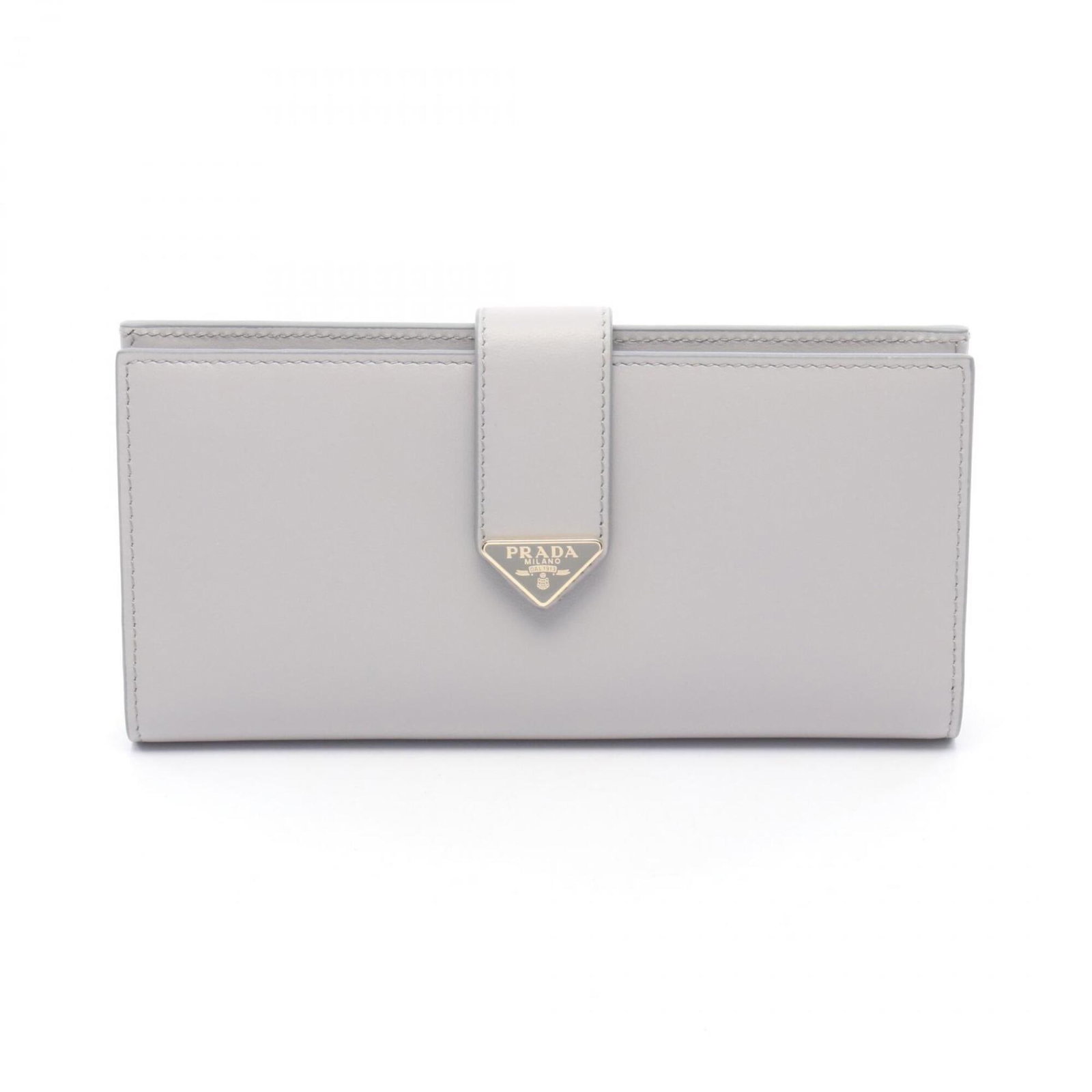 Prada Long Wallet (Bi-Fold) Leather: Prada Long Wallet (Bi-Fold) Leather The Prada Long Wallet is a sleek and sophisticated accessory, boasting a classic bi-fold design and premium leather construction. Measuring 9cm x 18cm x 2cm, this