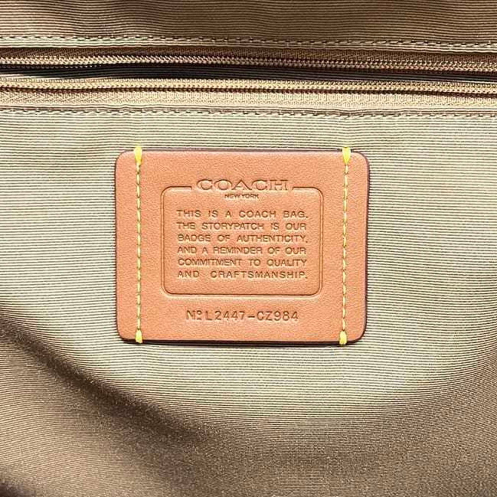 Pvc leather backpack coach - 4
