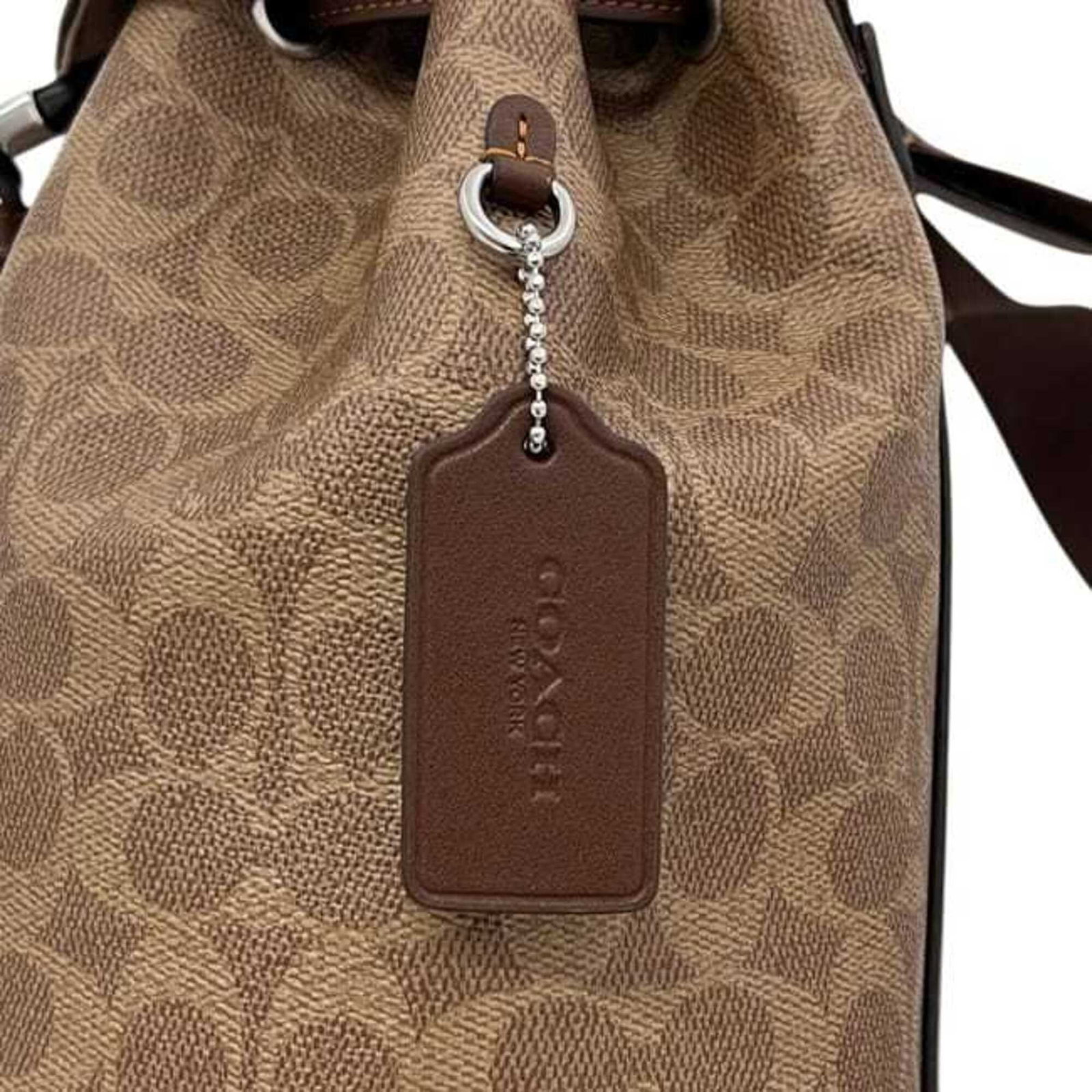 Pvc leather backpack coach - 5